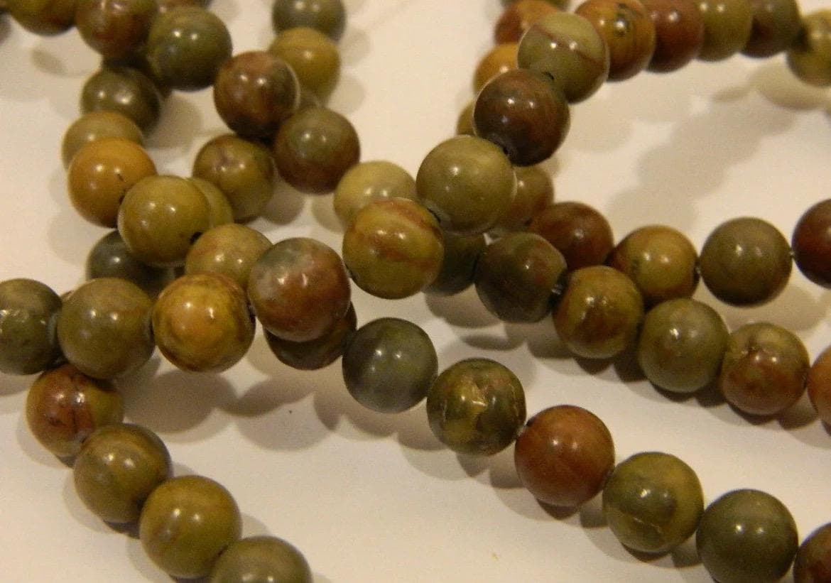 Rainbow Jasper Round Beads - 6mm & 8mm, 16" Strand - Thumbnail 6