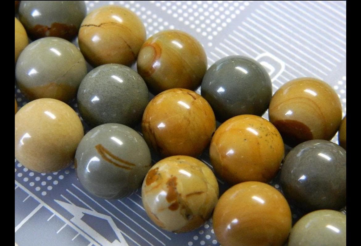 Wild Horse Jasper Beads 14MM Round Gemstone Beads - Thumbnail 2