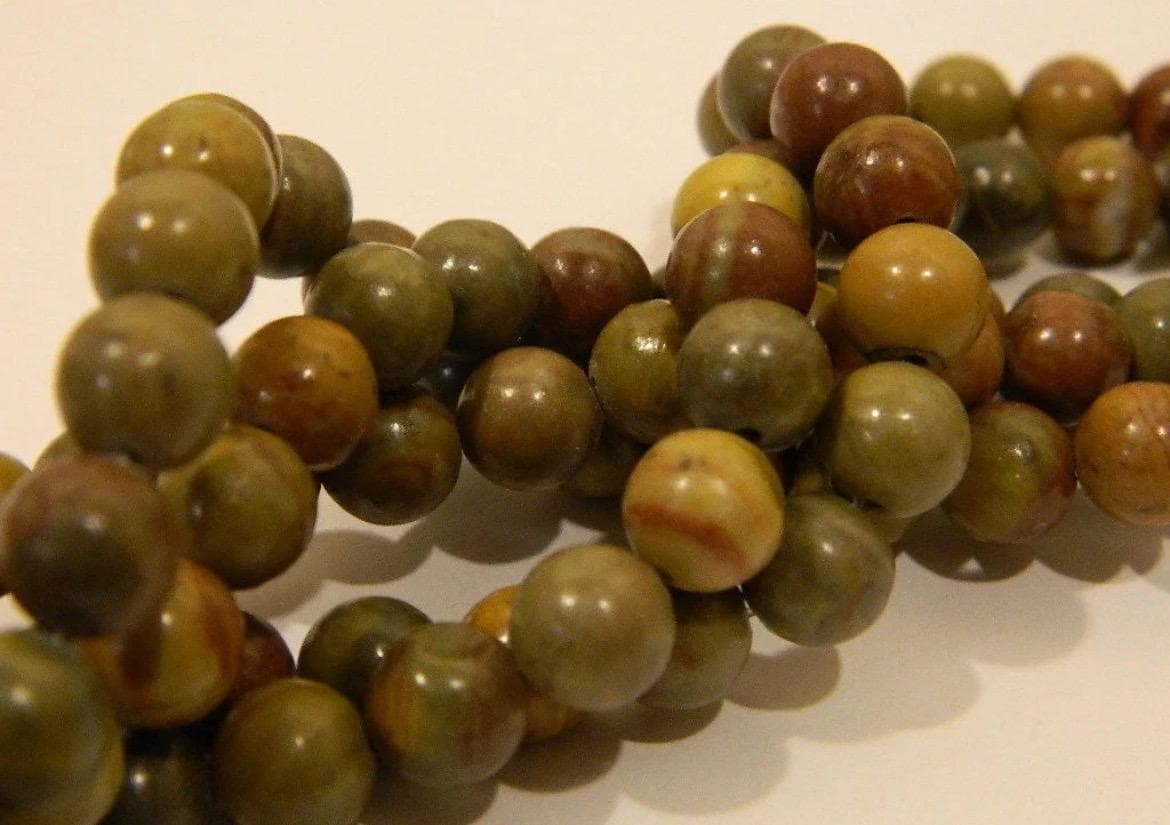 Rainbow Jasper Round Beads - 6mm & 8mm, 16" Strand - Thumbnail 3