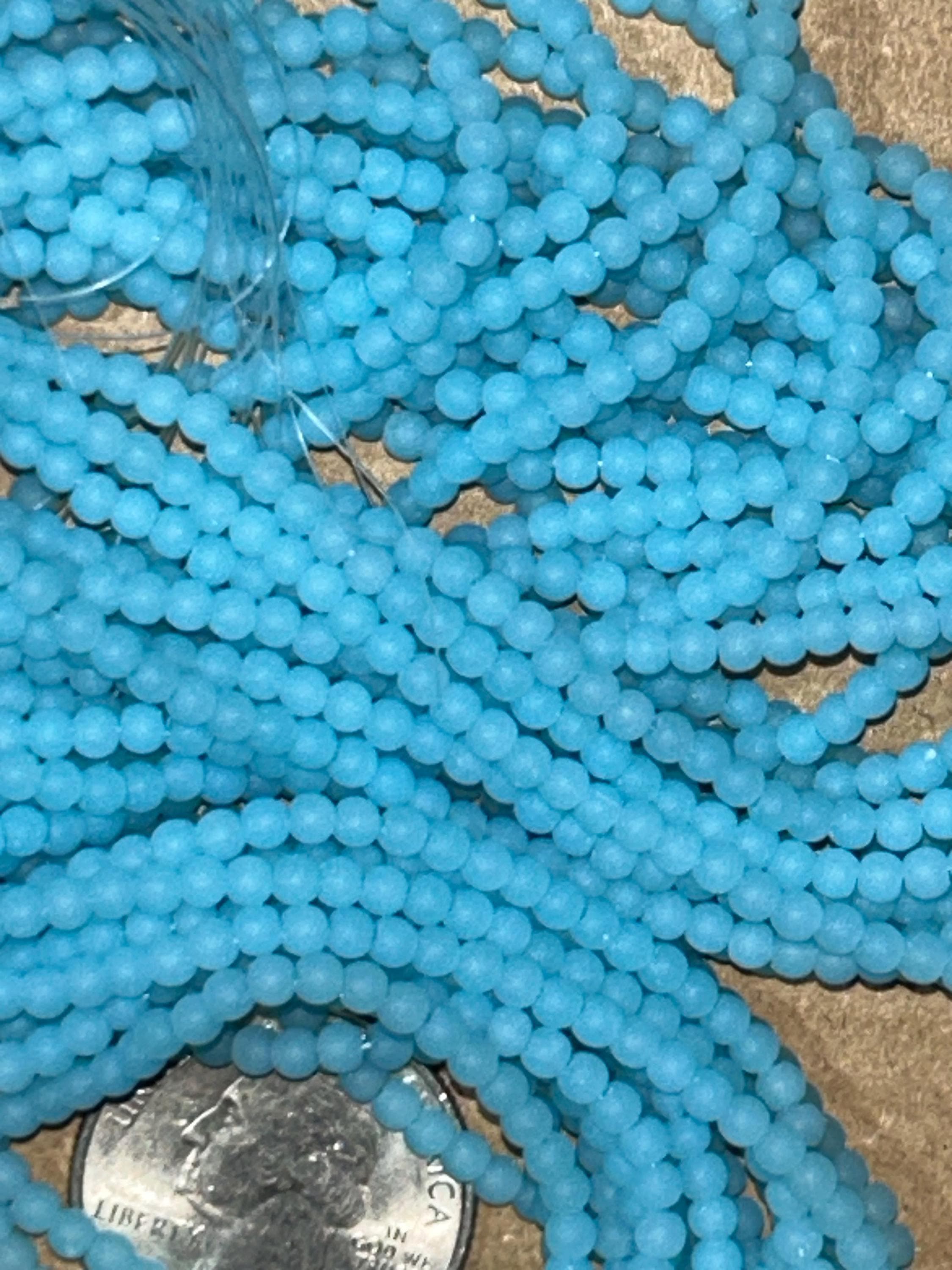 Matte Opaque Czech Glass Beads | Size 3mm Assorted Color Options | Jewelry Making Supplies - Thumbnail 3