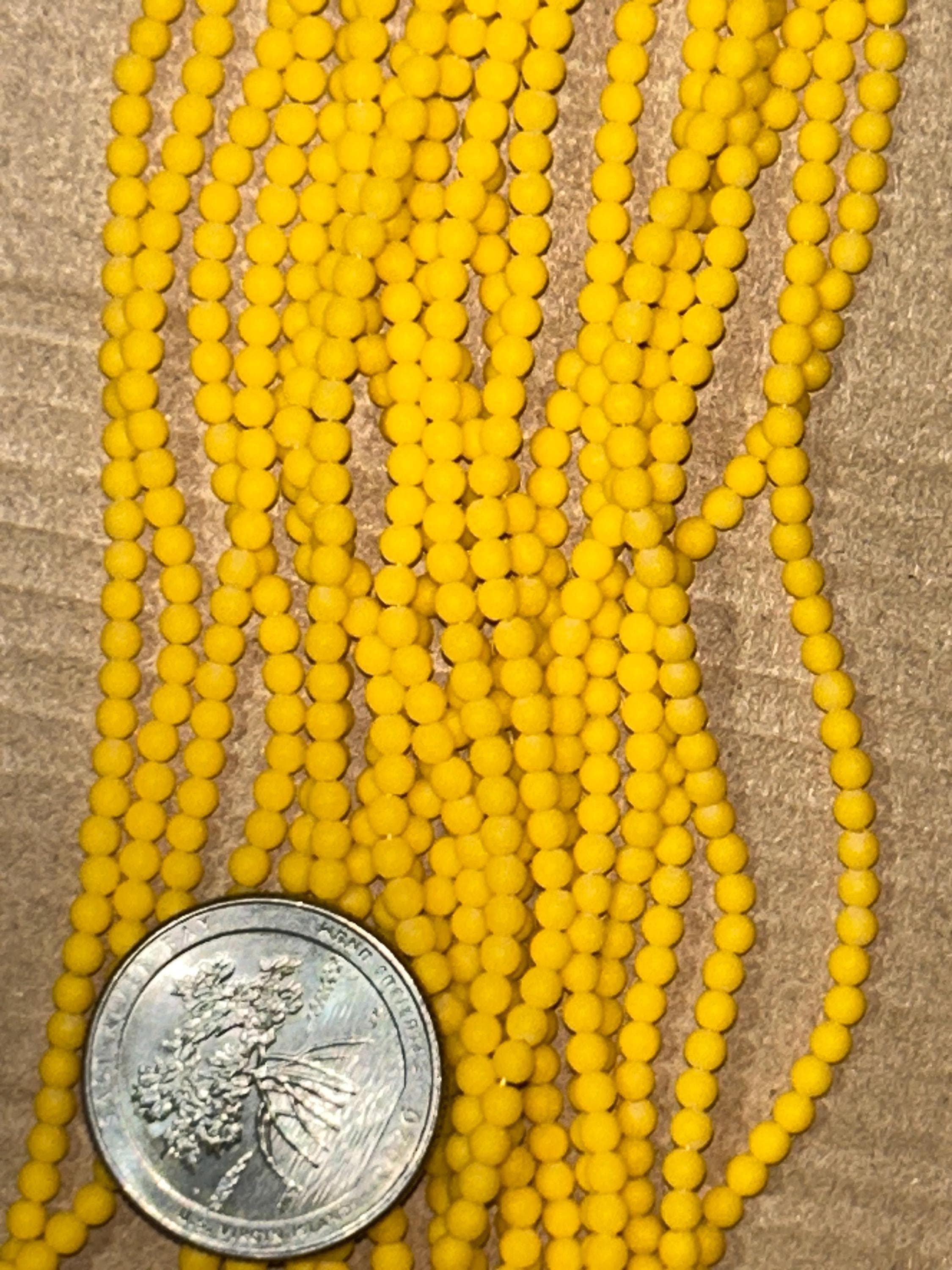 Matte Opaque Czech Glass Beads | Size 3mm Assorted Color Options | Jewelry Making Supplies - Thumbnail 6