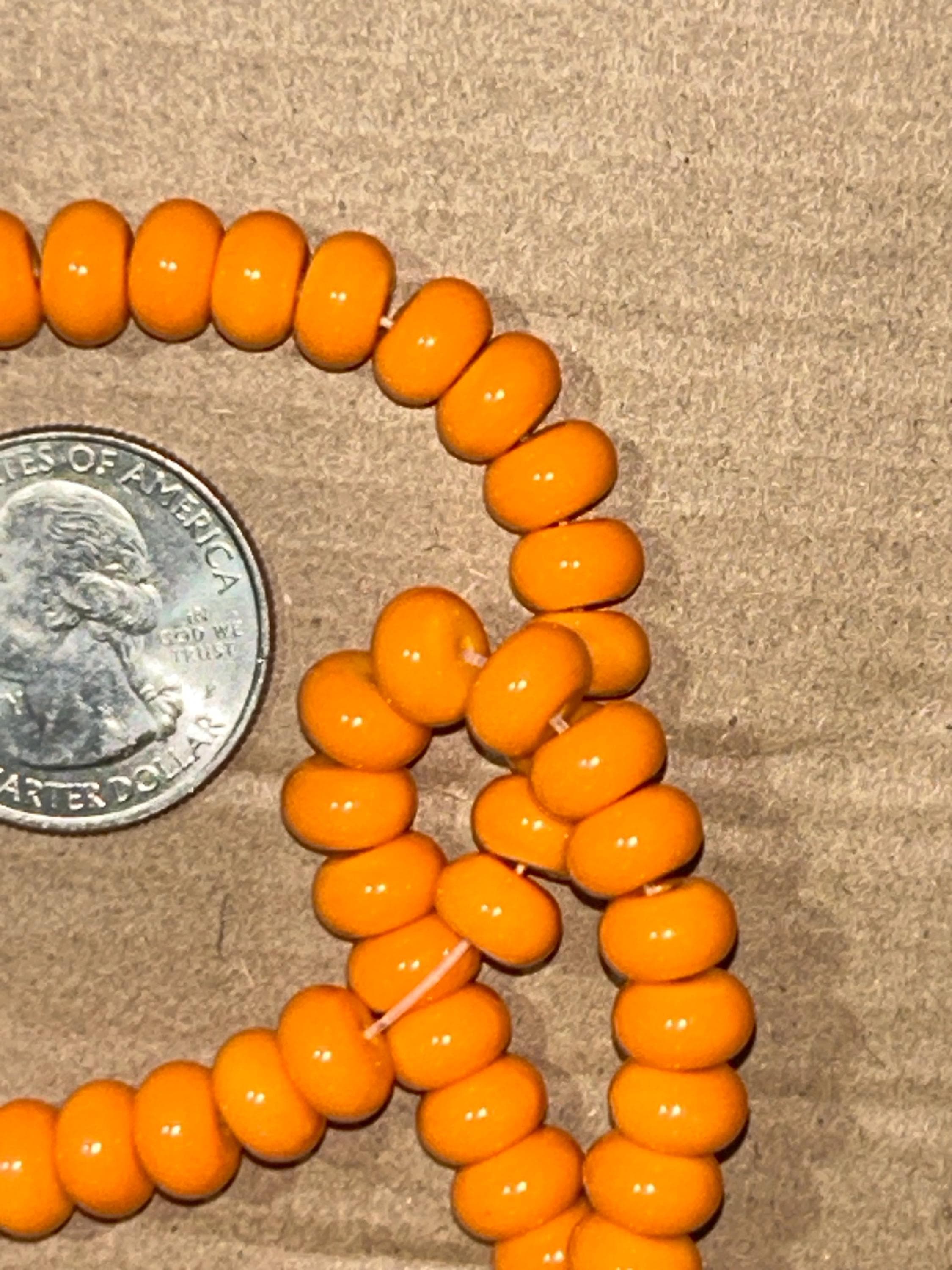 Yellow Quartz Rondelle Beads, 6mm Smooth Gemstone Strand - Thumbnail 16