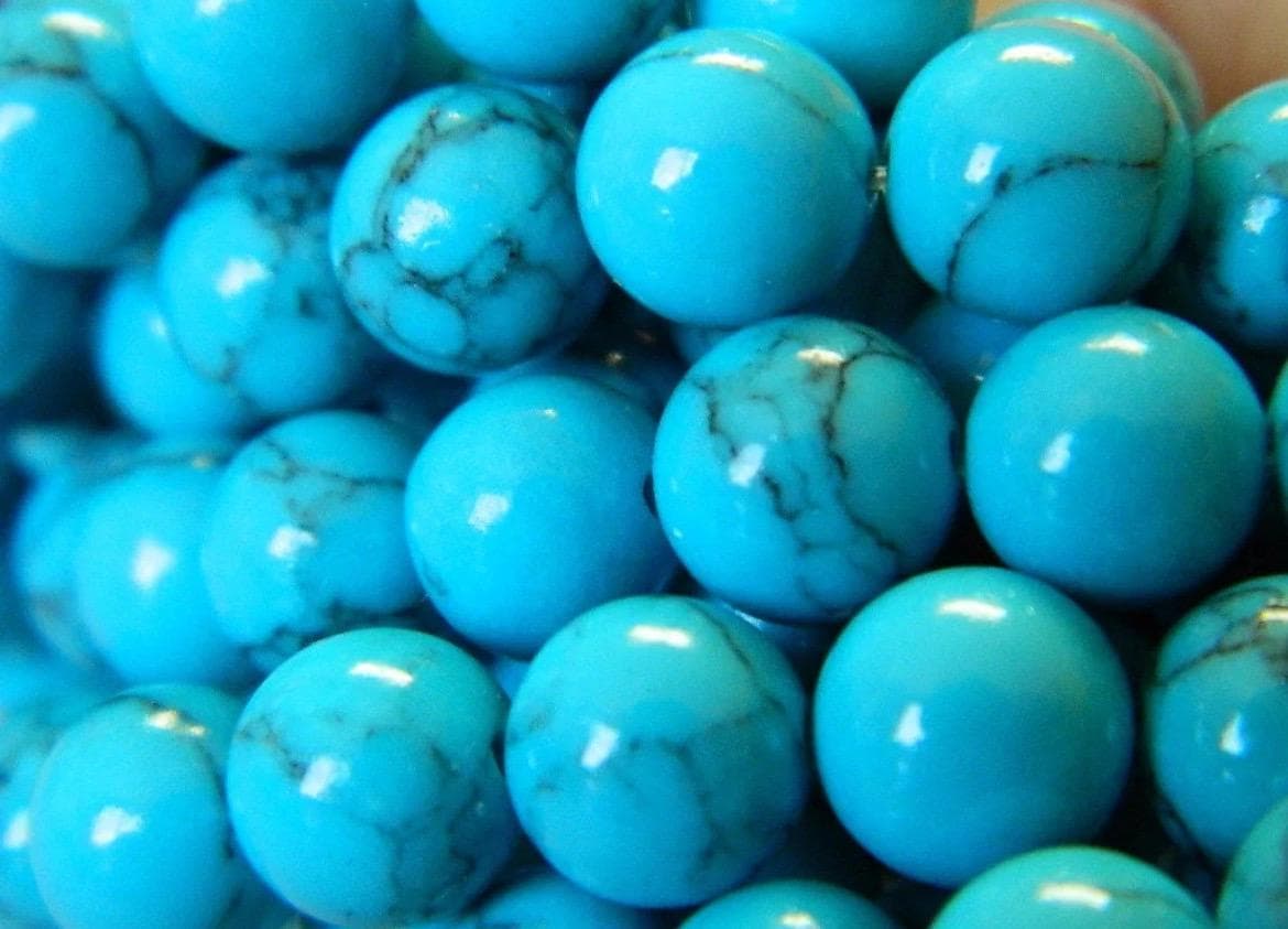 8mm White Howlite Beads – Round Synthetic Gemstone Beads, 18” Strand - Thumbnail 9