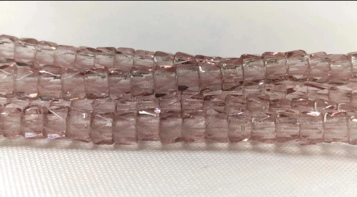 6mm Czech Fire Polished Periwinkle , Bols Beads Transparent Luster - Image 1