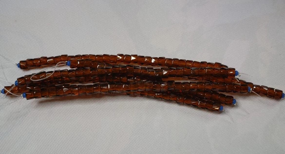 6mm Czech Fire Polished Bronze , Bols Beads Transparent Luster - Thumbnail 2