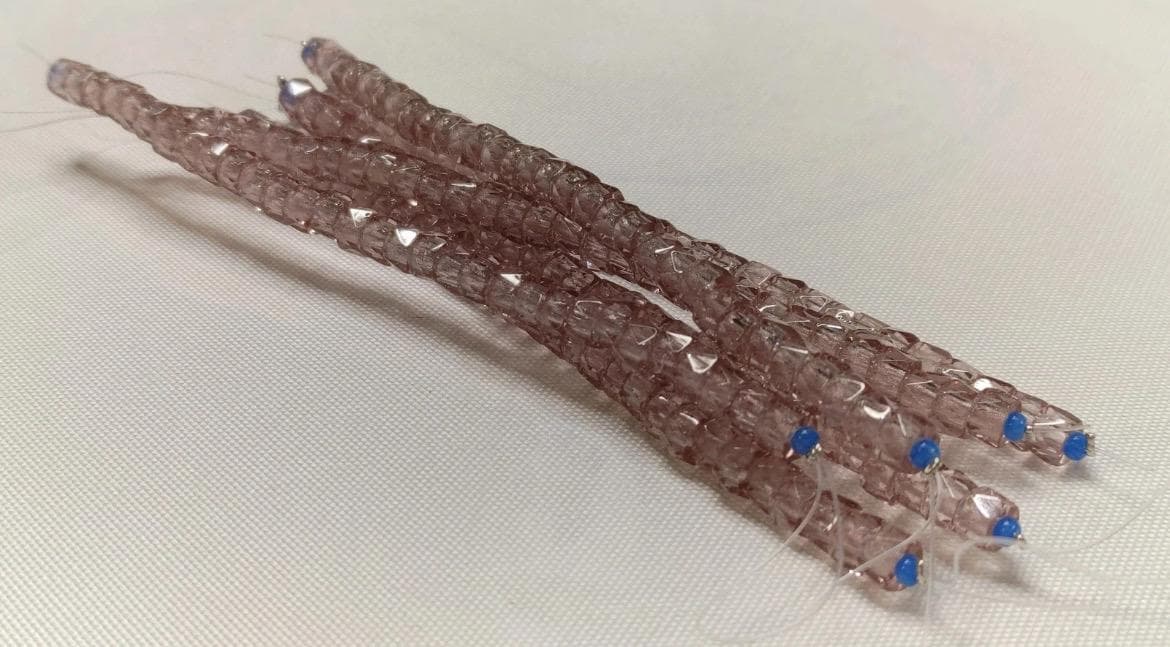 6mm Czech Fire Polished Periwinkle , Bols Beads Transparent Luster - Thumbnail 2