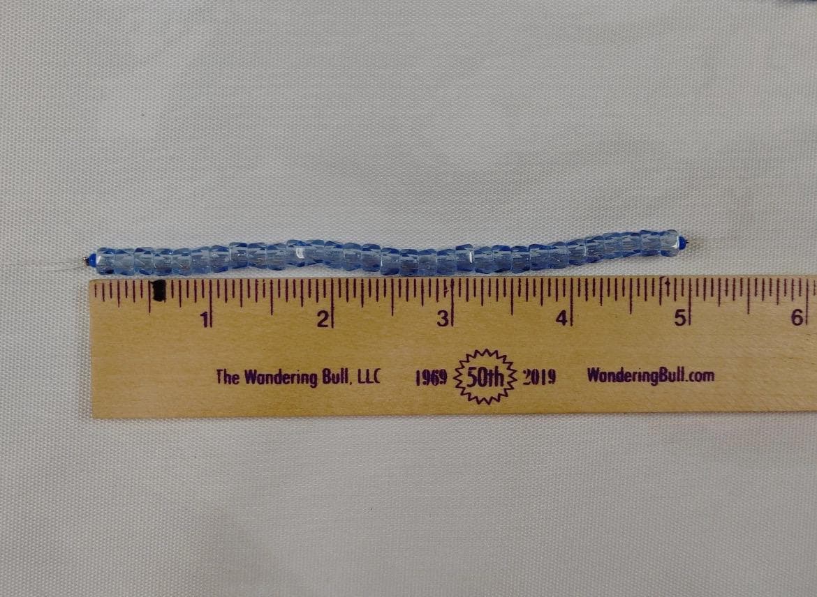 6mm Czech Fire Polished Baby Blue , Bols Beads Transparent Luster - Thumbnail 4