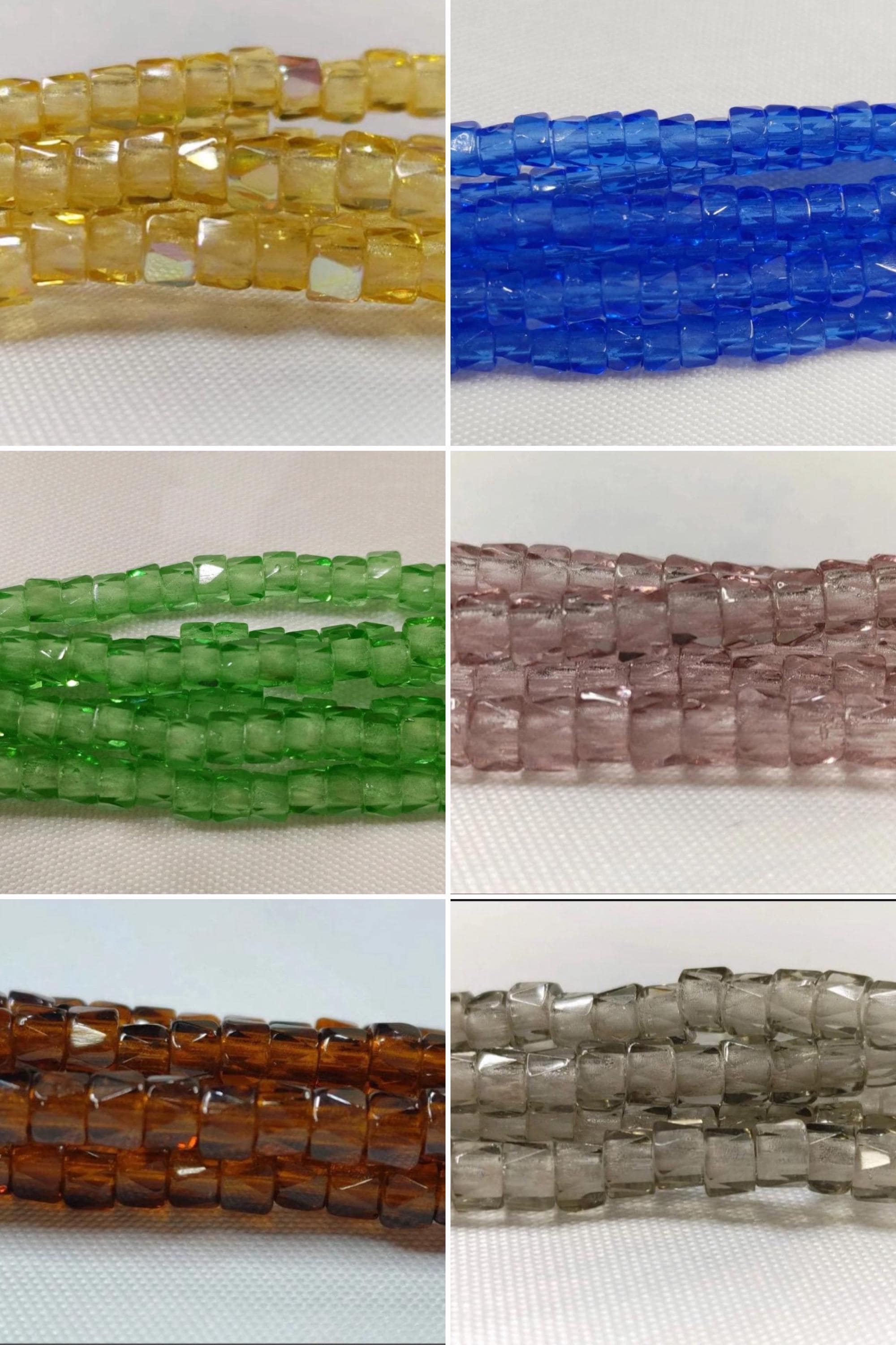 6mm Czech Fire Polished Baby Blue , Bols Beads Transparent Luster - Thumbnail 5