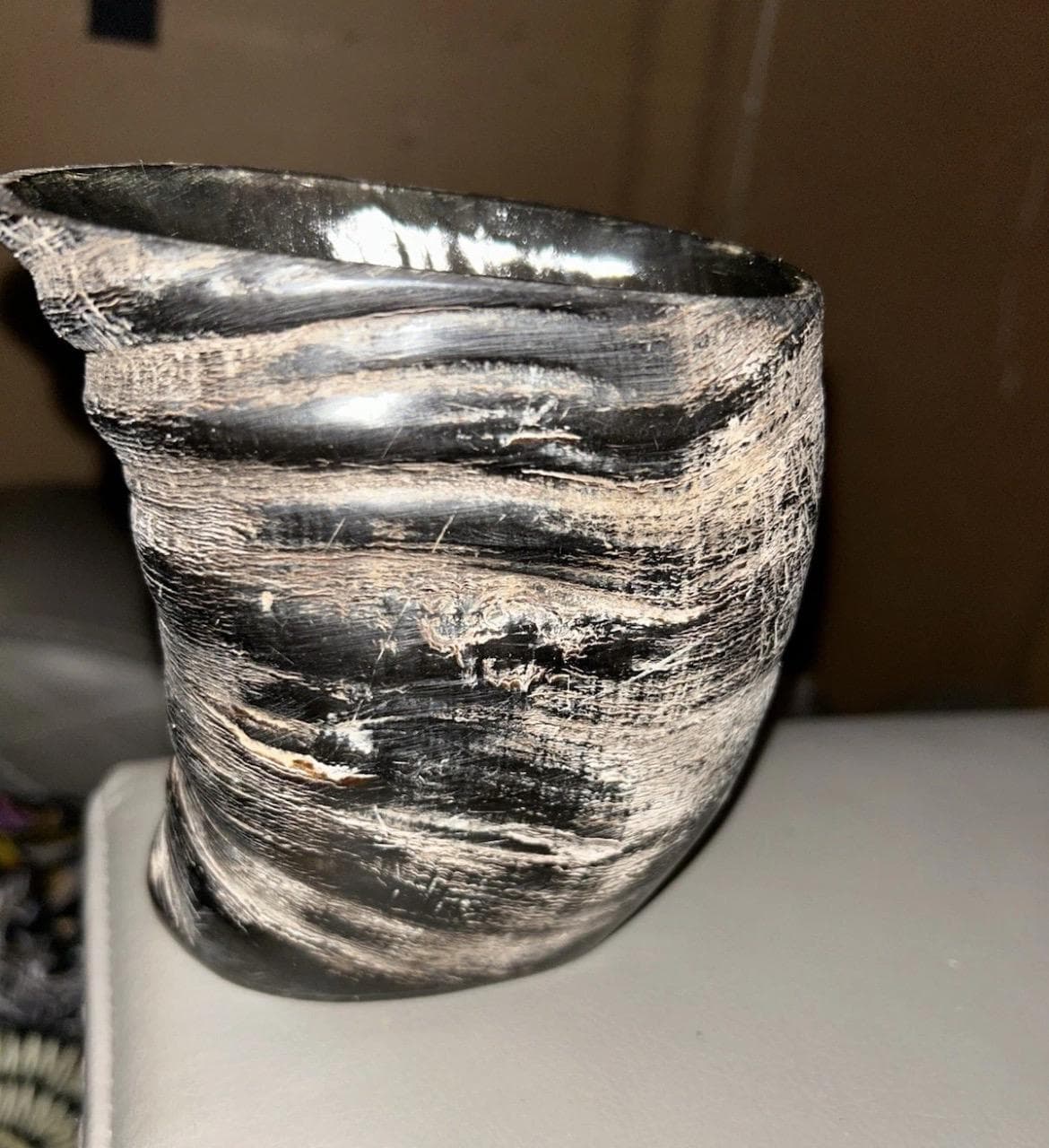 Handcrafted Viking Drinking Horn Mug | Norse Beer Stein. 5 different cups - Thumbnail 13