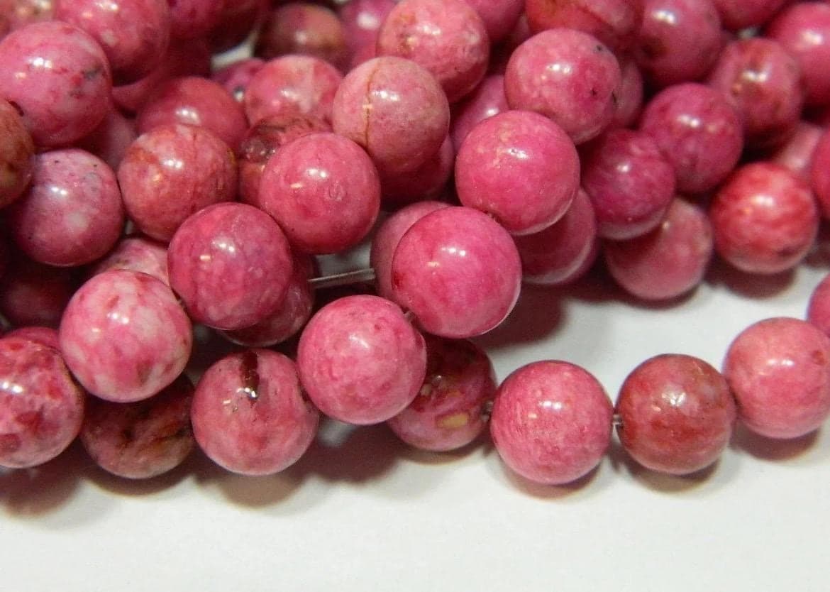 8mm Crazy Lace Agate Beads | Gray, Cranberry or Pink Round Gemstone Jewelry Supplies - Thumbnail 12