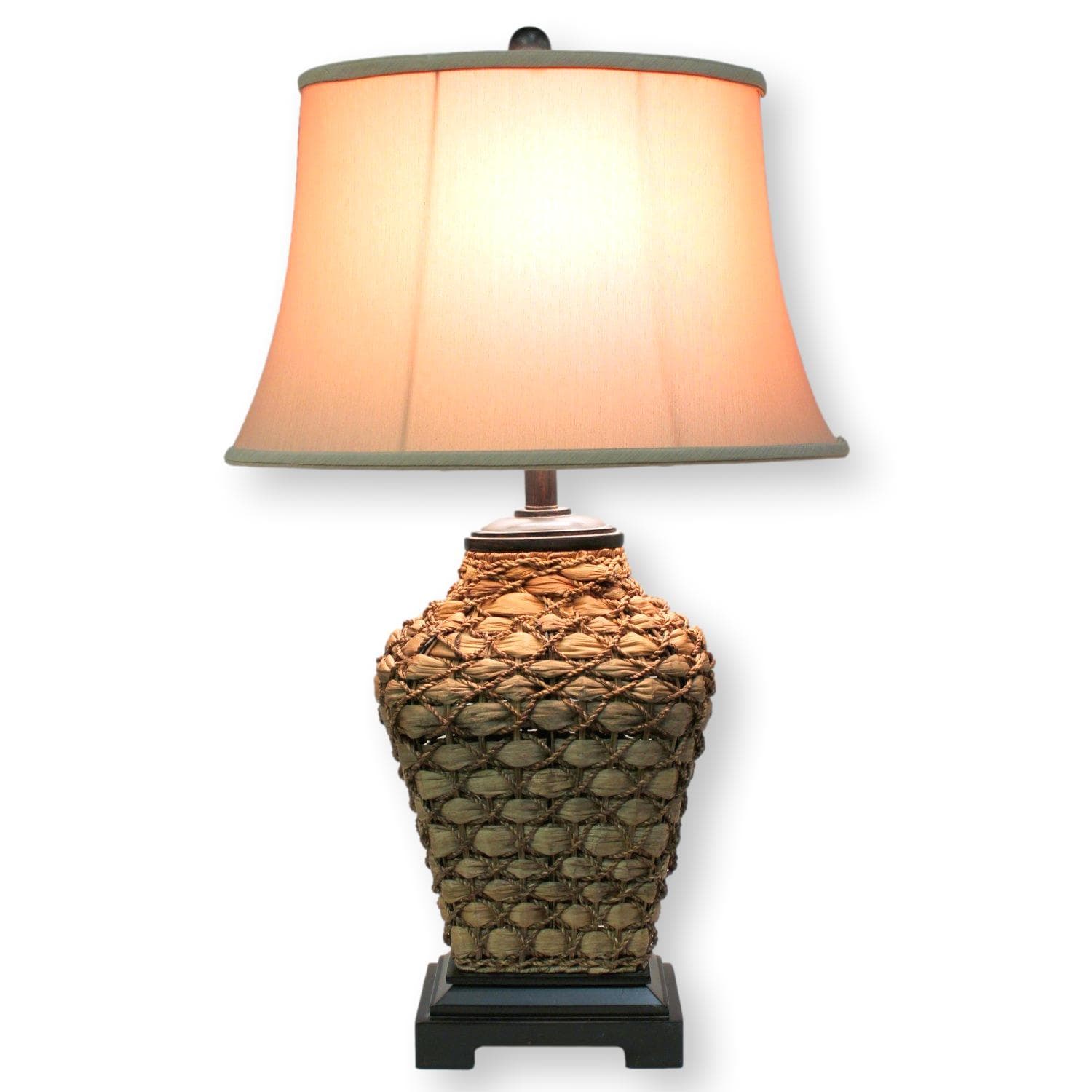 Wicker & Seagrass Table Lamp - Thumbnail 2
