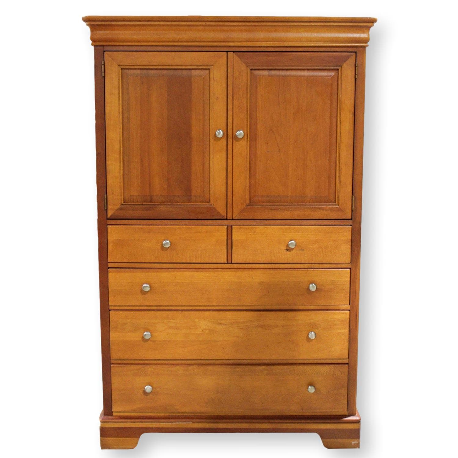 Stanley Furniture Cherry Wardrobe Armoire - Cherry Finish - Image 1