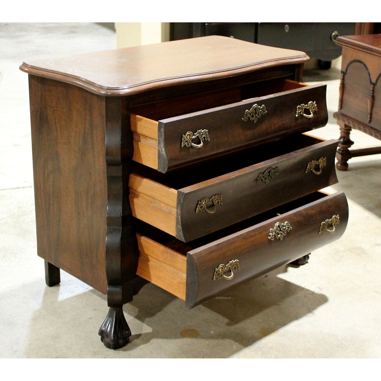 3 Drawer Nightstand - Dark Brown - Thumbnail 4