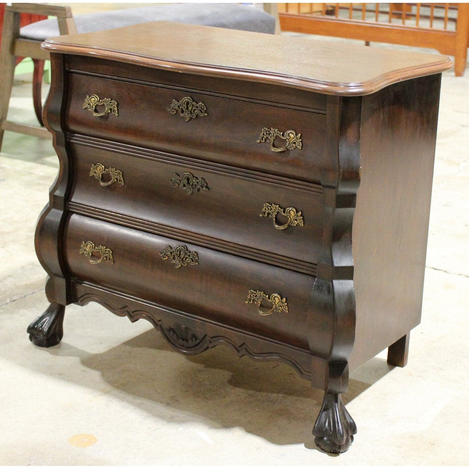 3 Drawer Nightstand - Dark Brown - Thumbnail 3