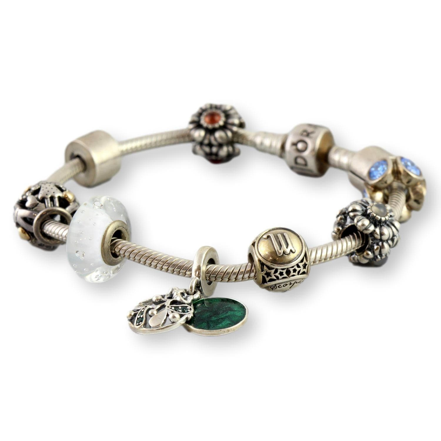 Authentic Pandora Sterling Silver Charm Bracelet - Size 6.5 - Size 6.5 - Thumbnail 3