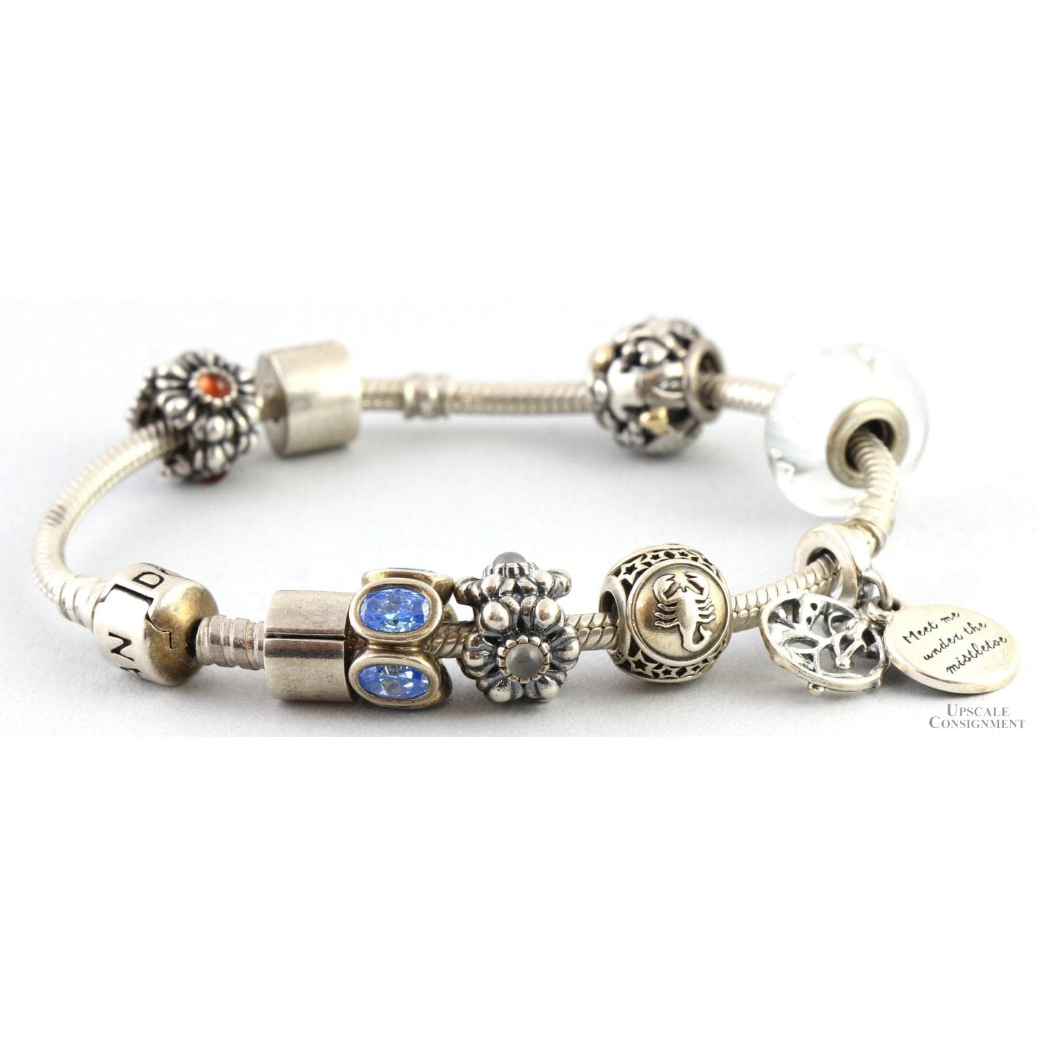 Authentic Pandora Sterling Silver Charm Bracelet - Size 6.5 - Size 6.5 - Thumbnail 5