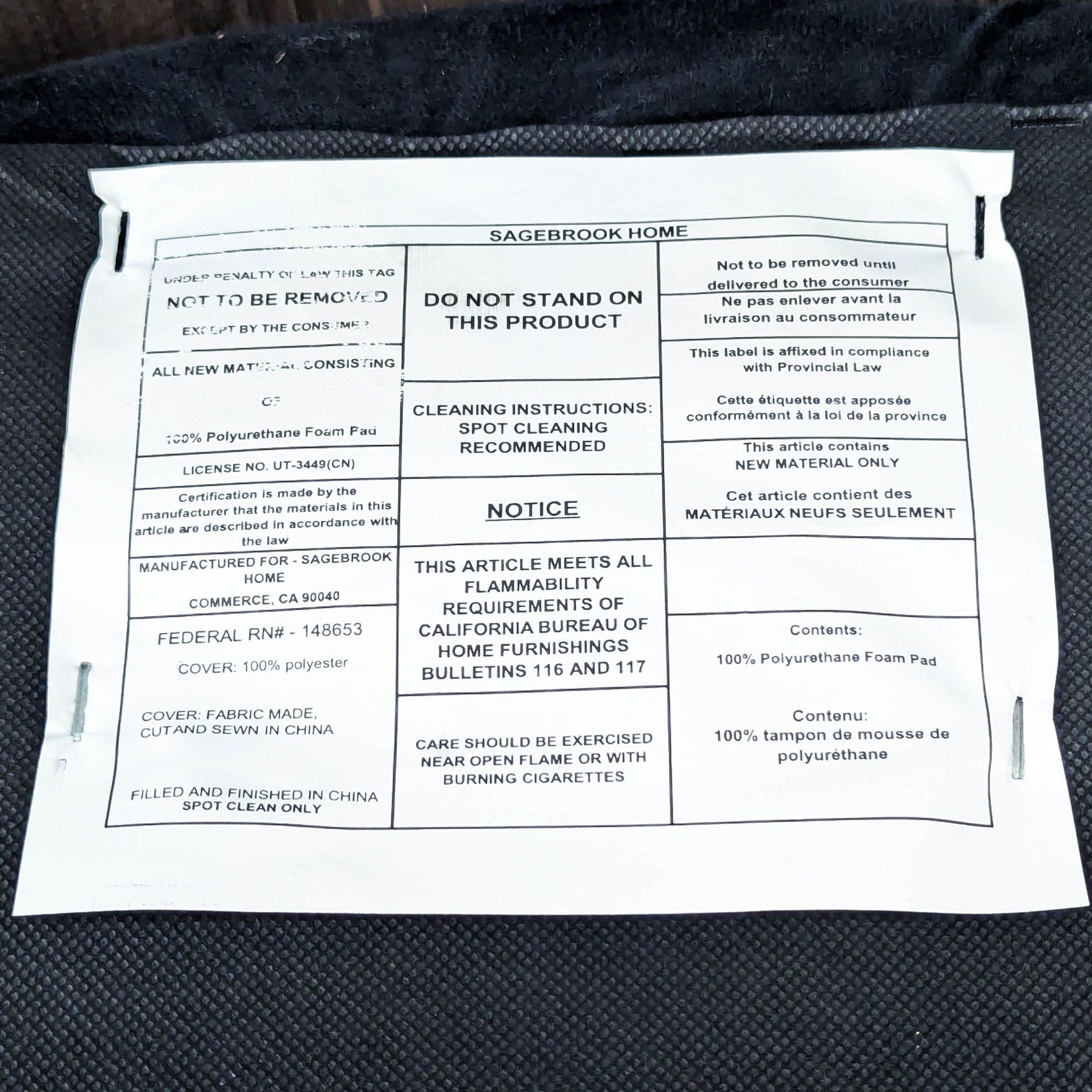 Sagebrook Home Button Tufted Bench - Thumbnail 6