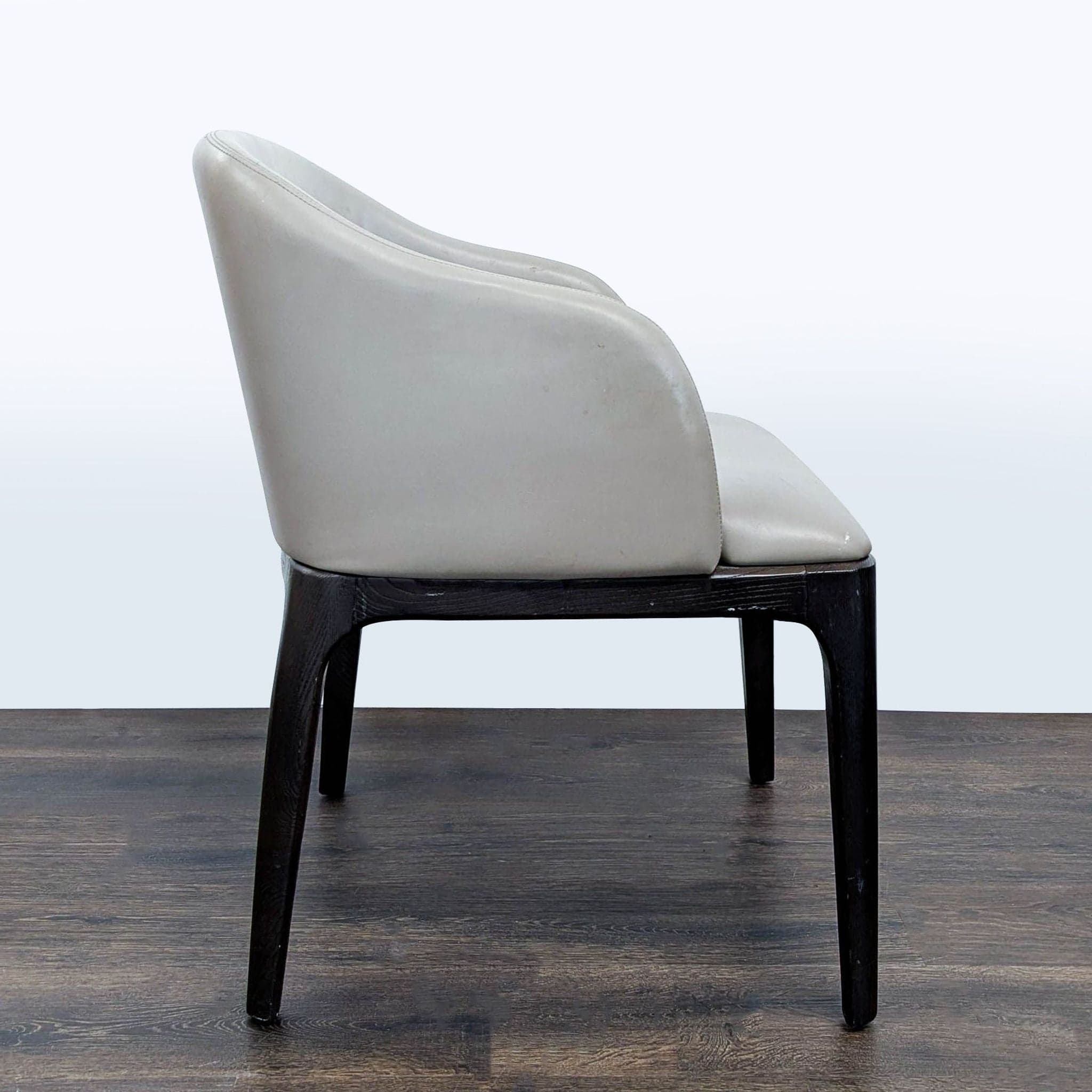 Moniker Home Modern Extendable Dining Table with 8 Restoration Hardware Leather Chairs - Thumbnail 13