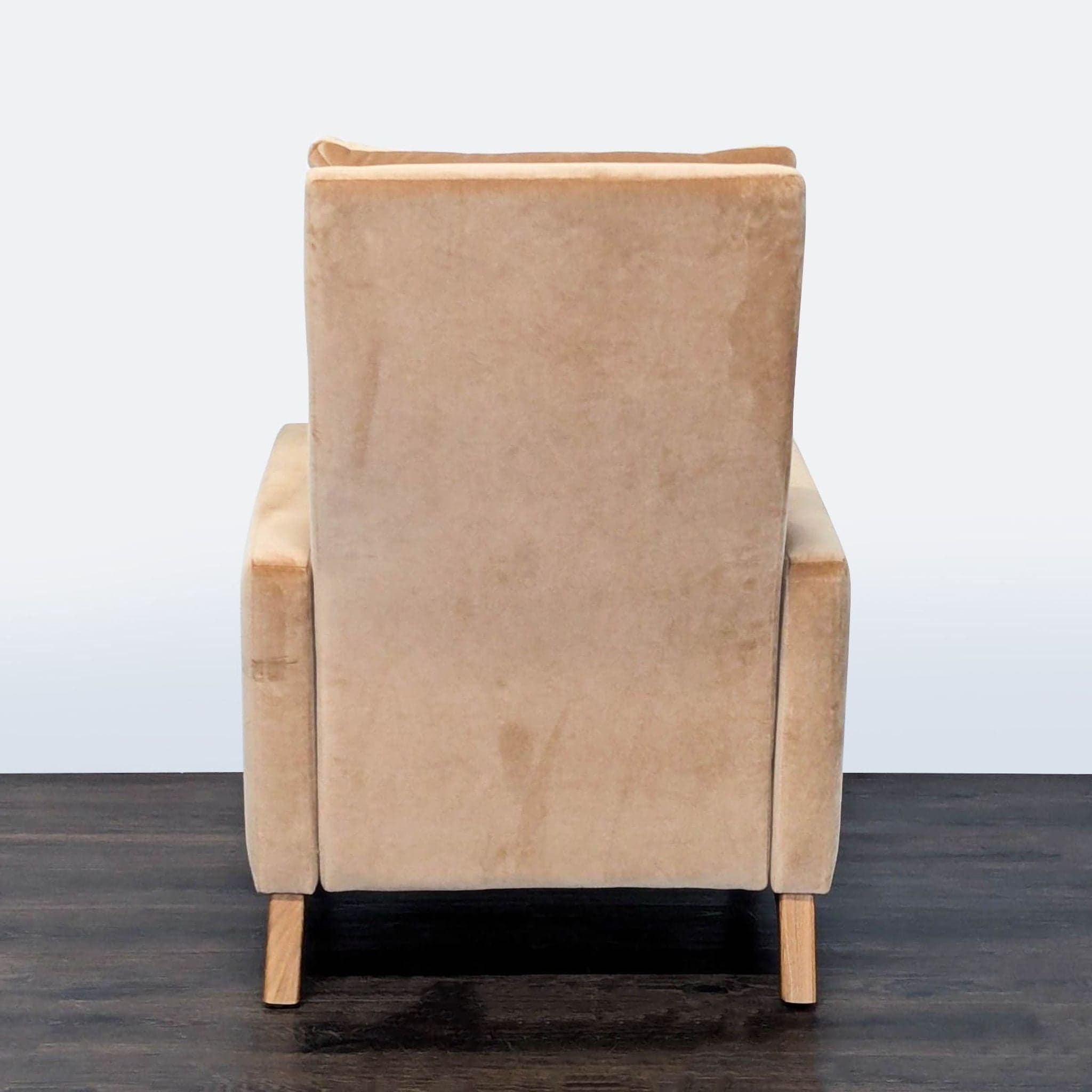 Room and Board Wynton Modern Tan Recliner Lounge Chair - Thumbnail 5