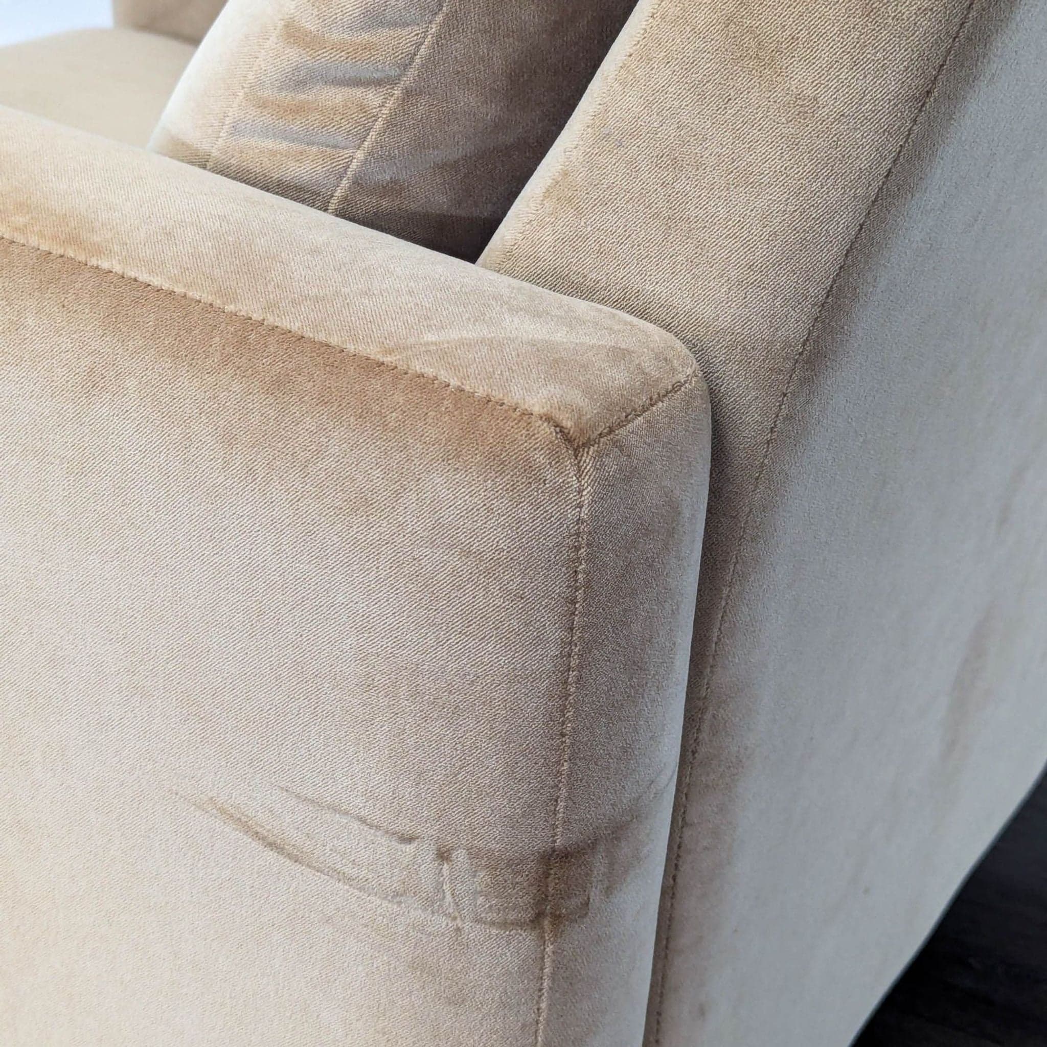 Room and Board Wynton Modern Tan Recliner Lounge Chair - Thumbnail 10