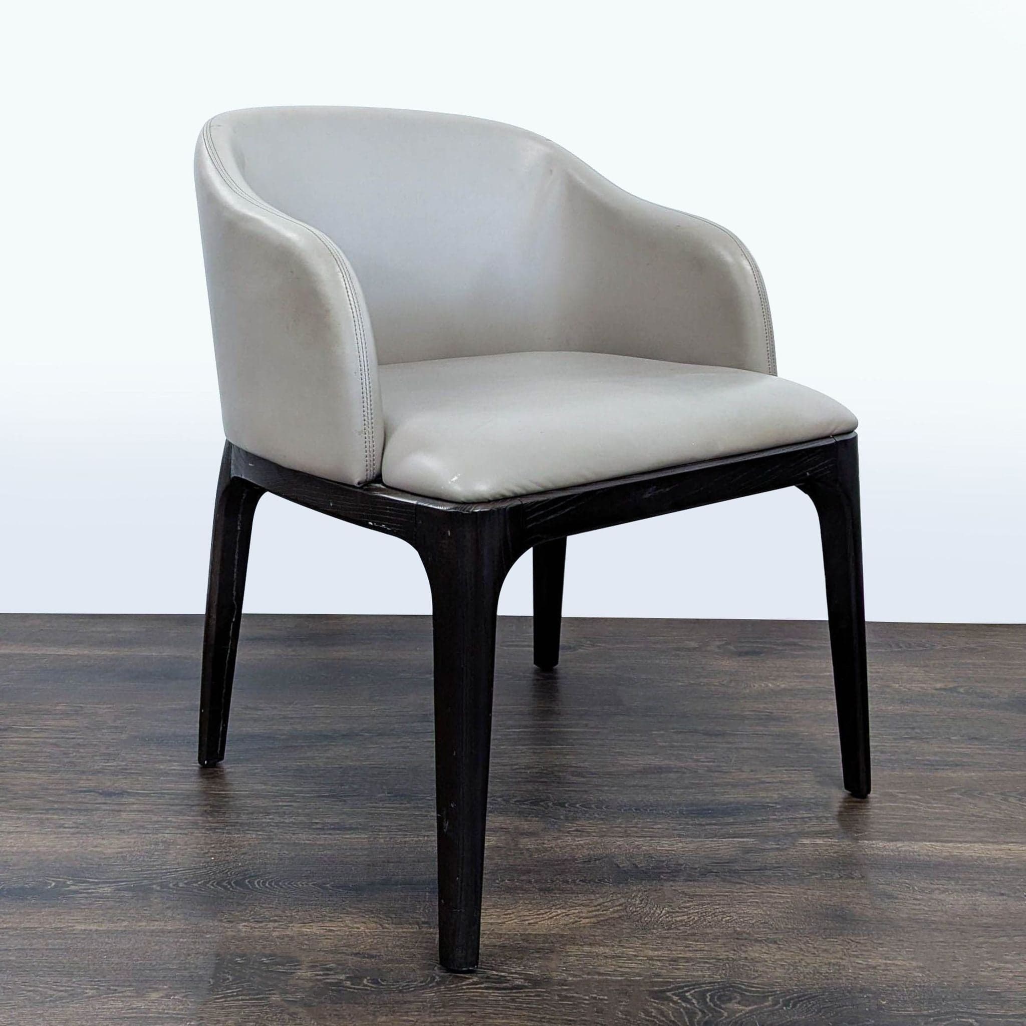 Moniker Home Modern Extendable Dining Table with 8 Restoration Hardware Leather Chairs - Thumbnail 12