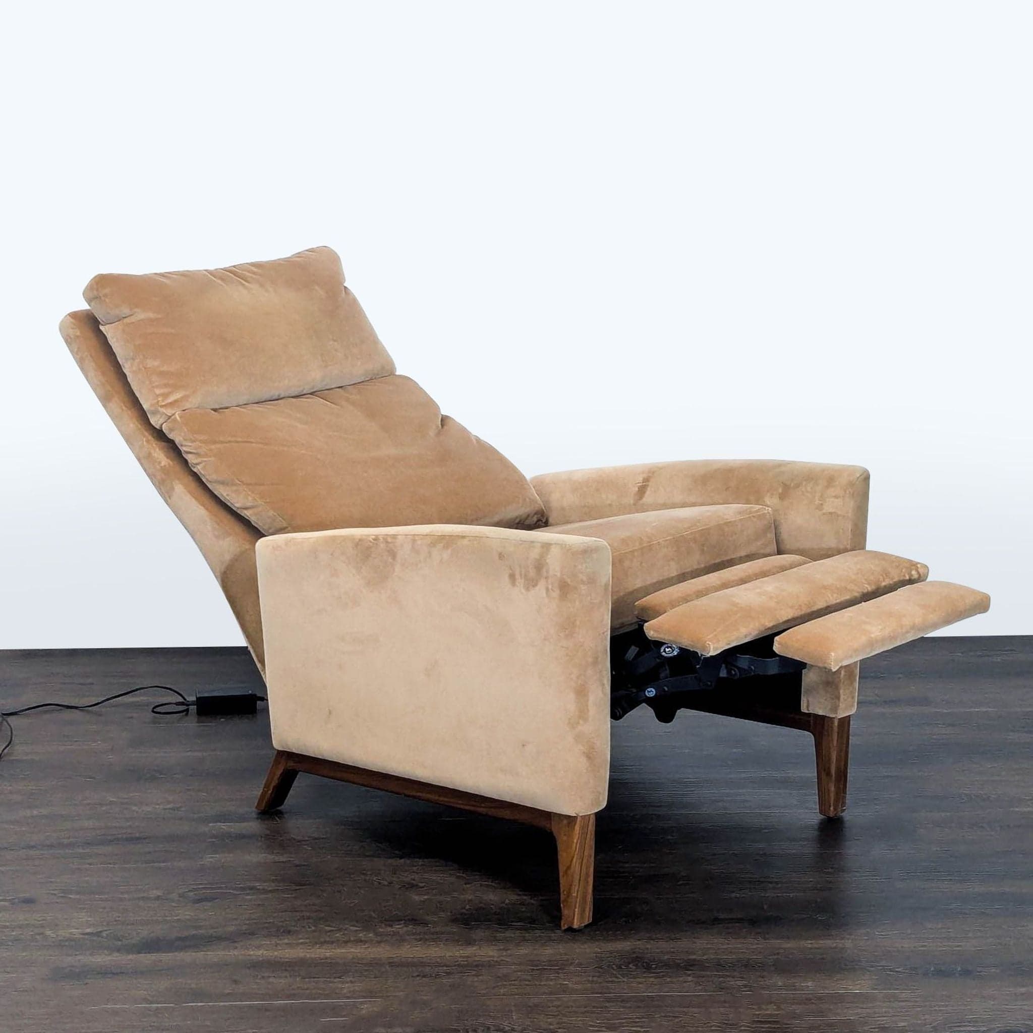 Room and Board Tan Power Recliner Lounge Chair - Thumbnail 2