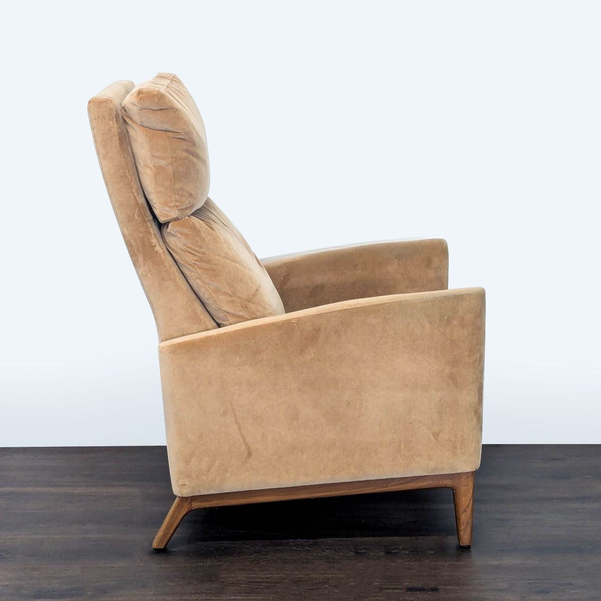 Room and Board Tan Power Recliner Lounge Chair - Thumbnail 4