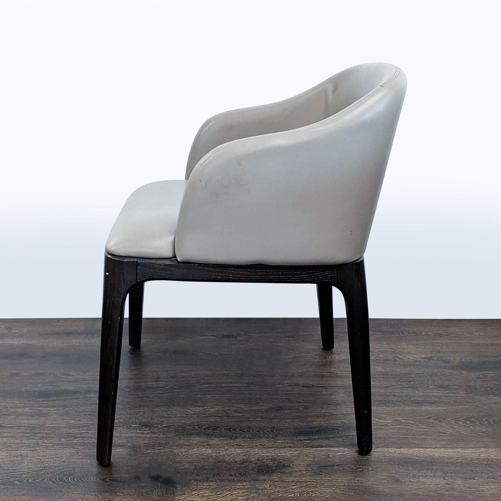 Moniker Home Modern Extendable Dining Table with 8 Restoration Hardware Leather Chairs - Thumbnail 15