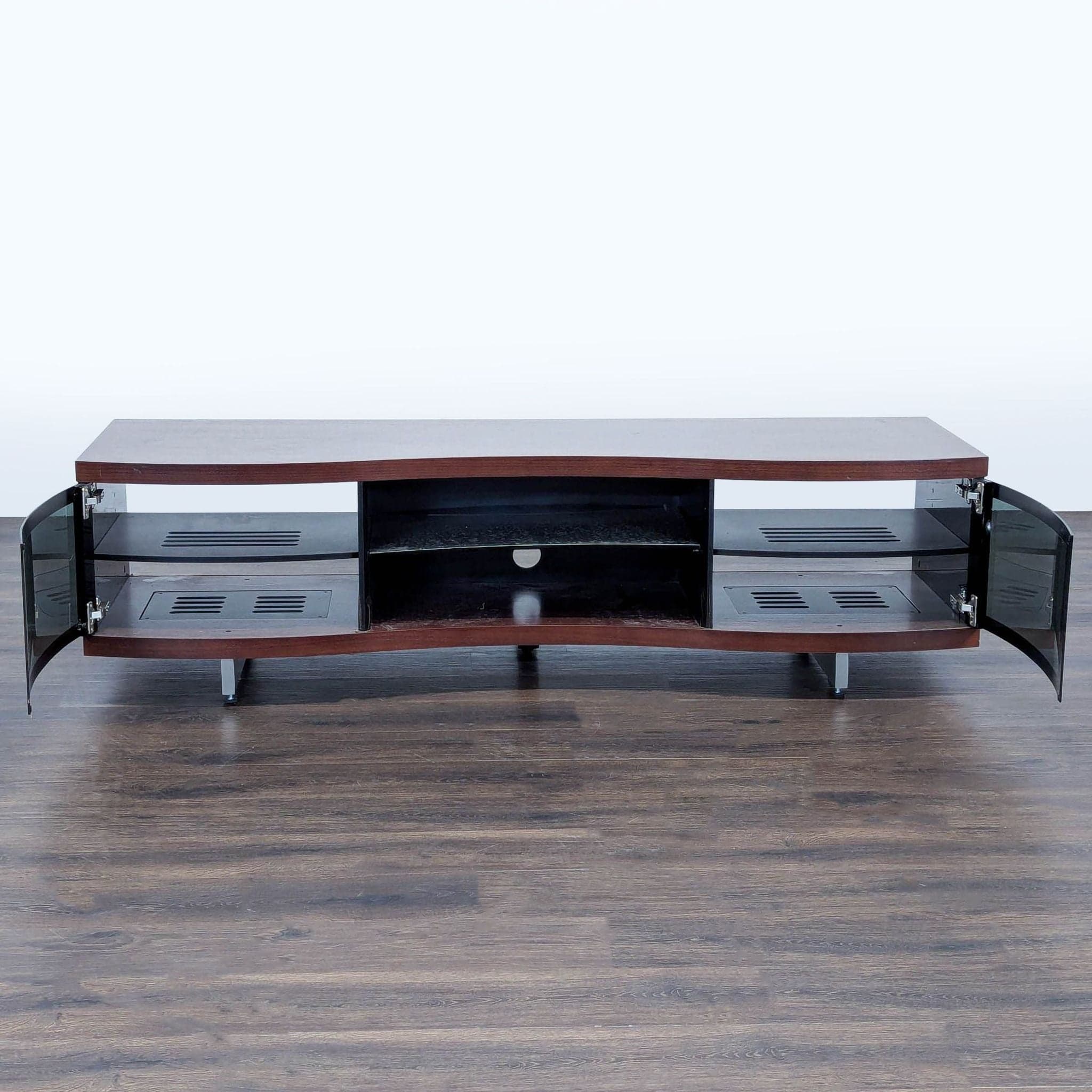 BDI Ola Chocolate Curved TV Cabinet - Thumbnail 2