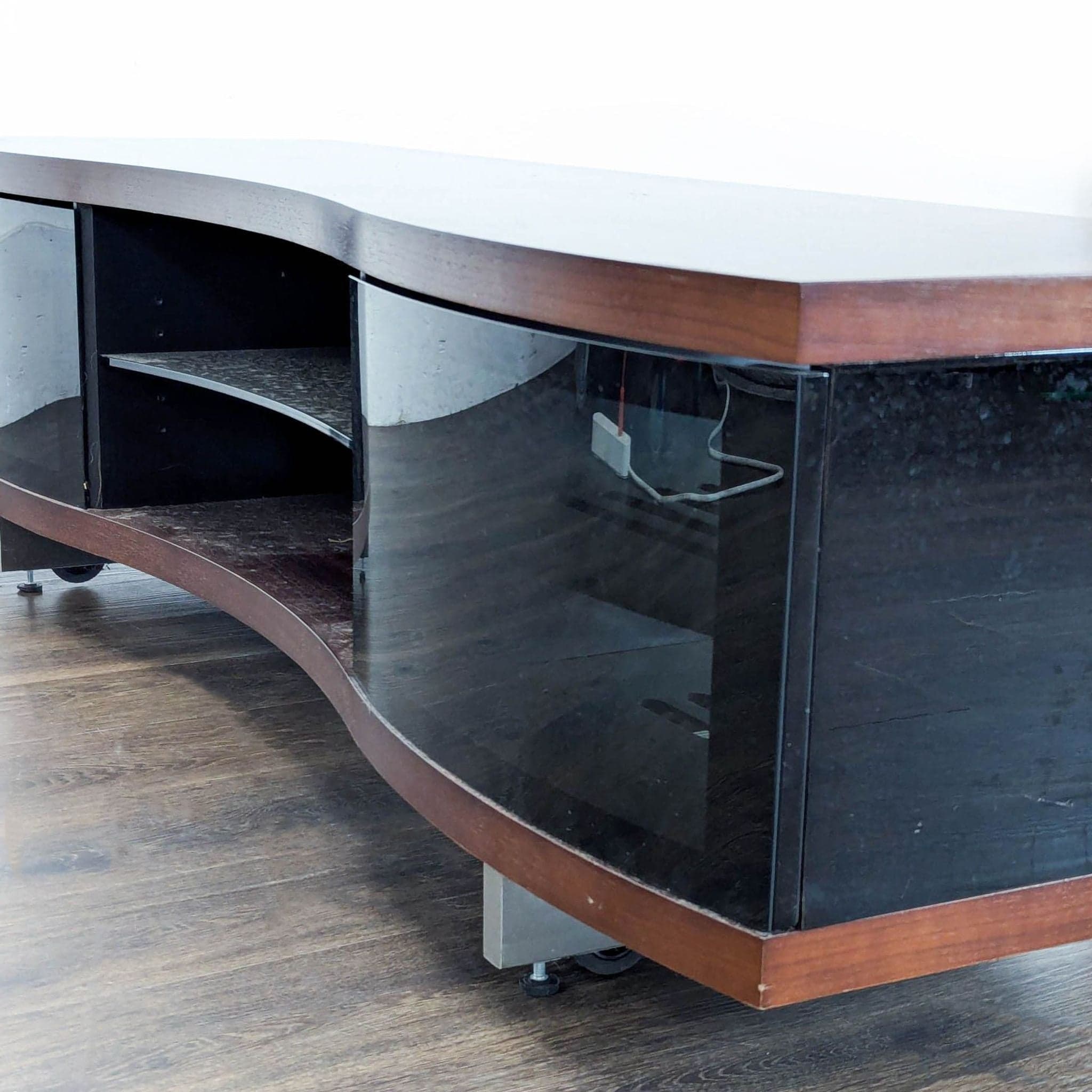 BDI Ola Chocolate Curved TV Cabinet - Thumbnail 7