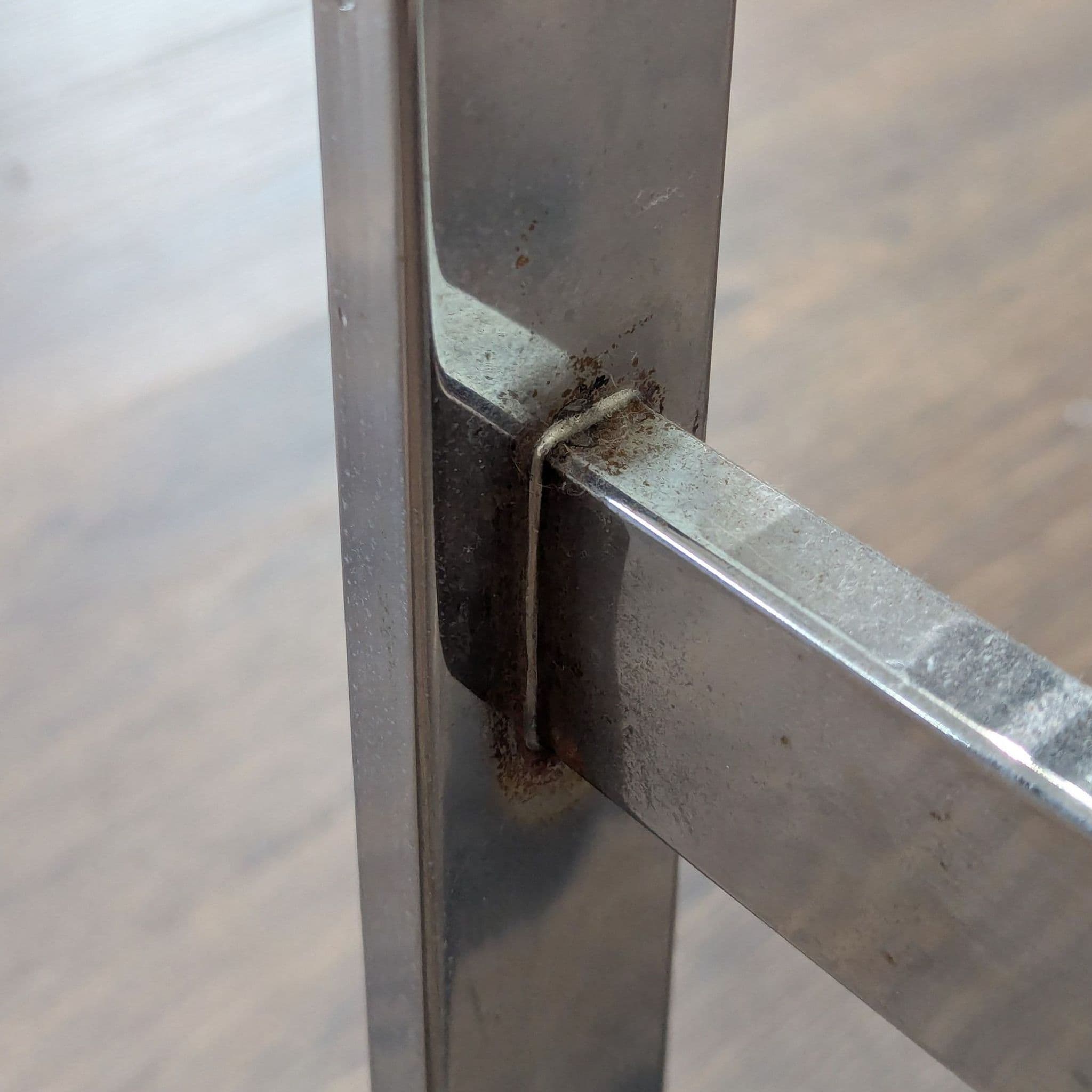 Glass and Chrome End Table - Thumbnail 5