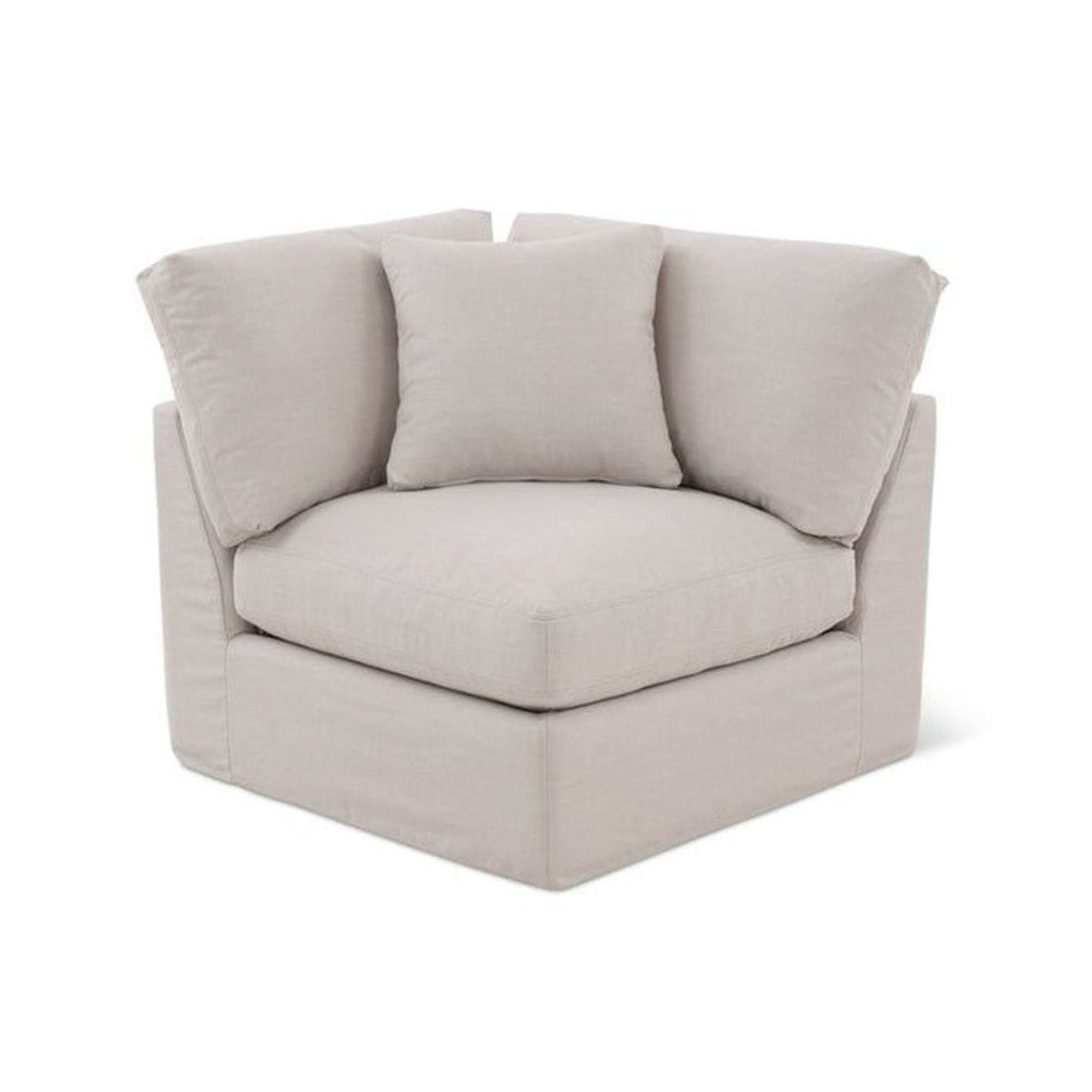 Sunday’s Get Together Corner Chair in Clay - Image 1