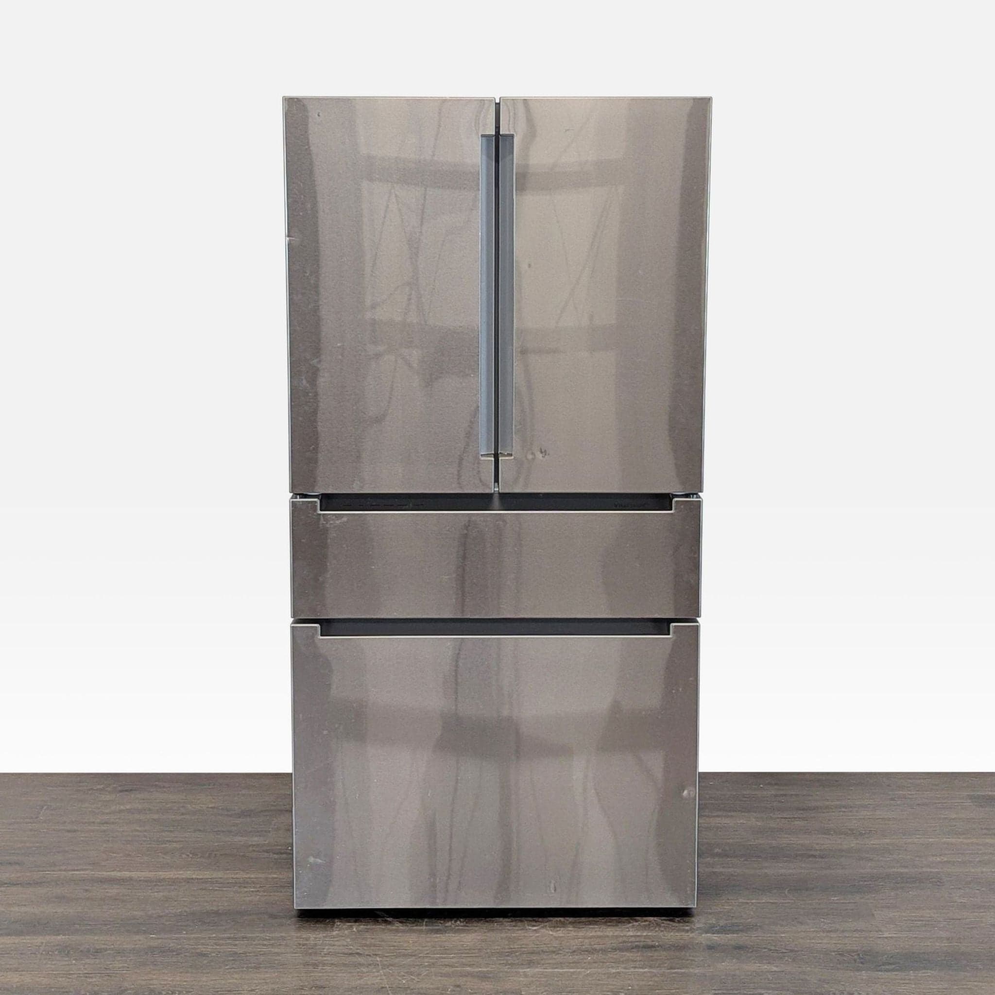 Bosch French Door Refrigerator with Bottom Freezer Drawers – Stainless Steel - Image 1