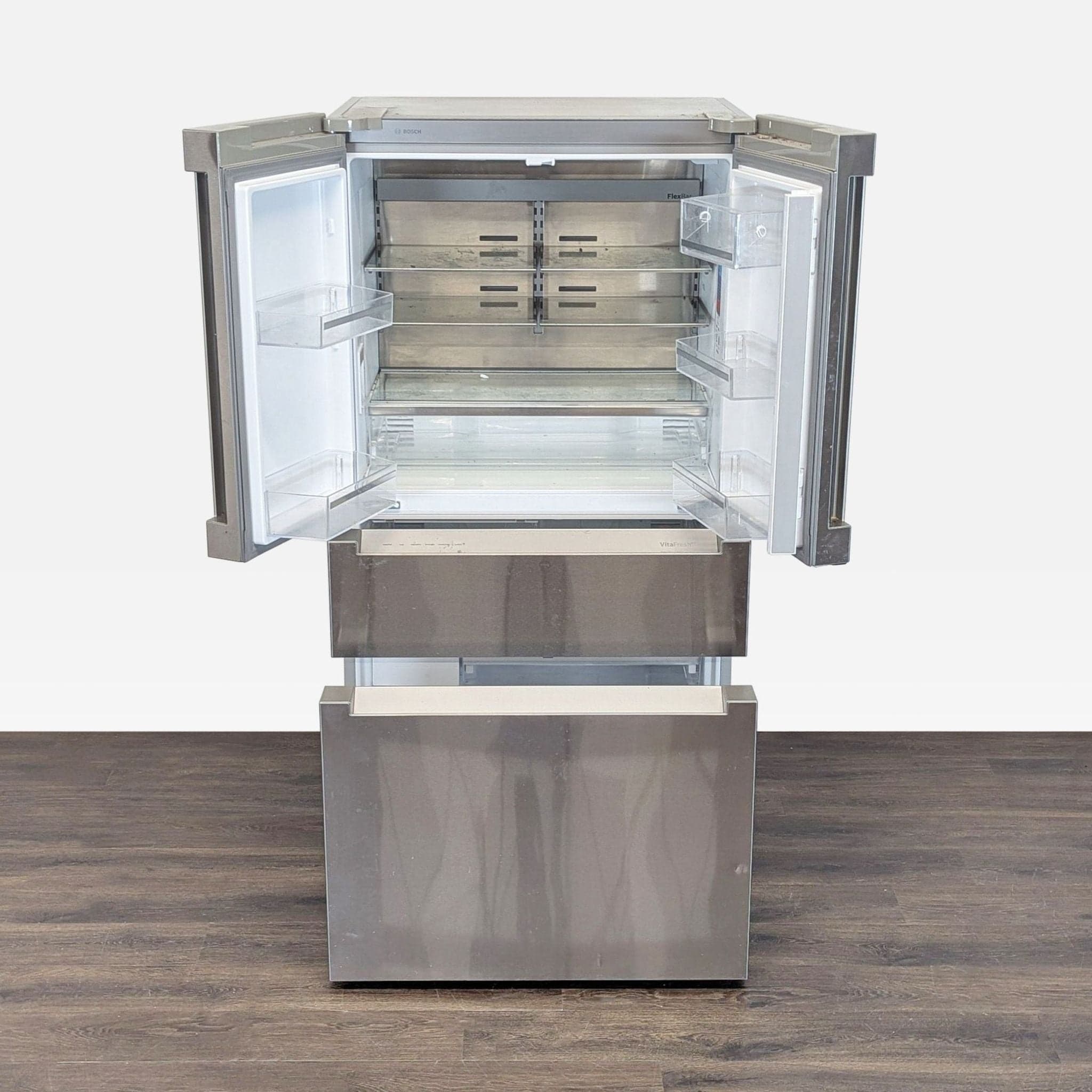 Bosch French Door Refrigerator with Bottom Freezer Drawers – Stainless Steel - Thumbnail 2