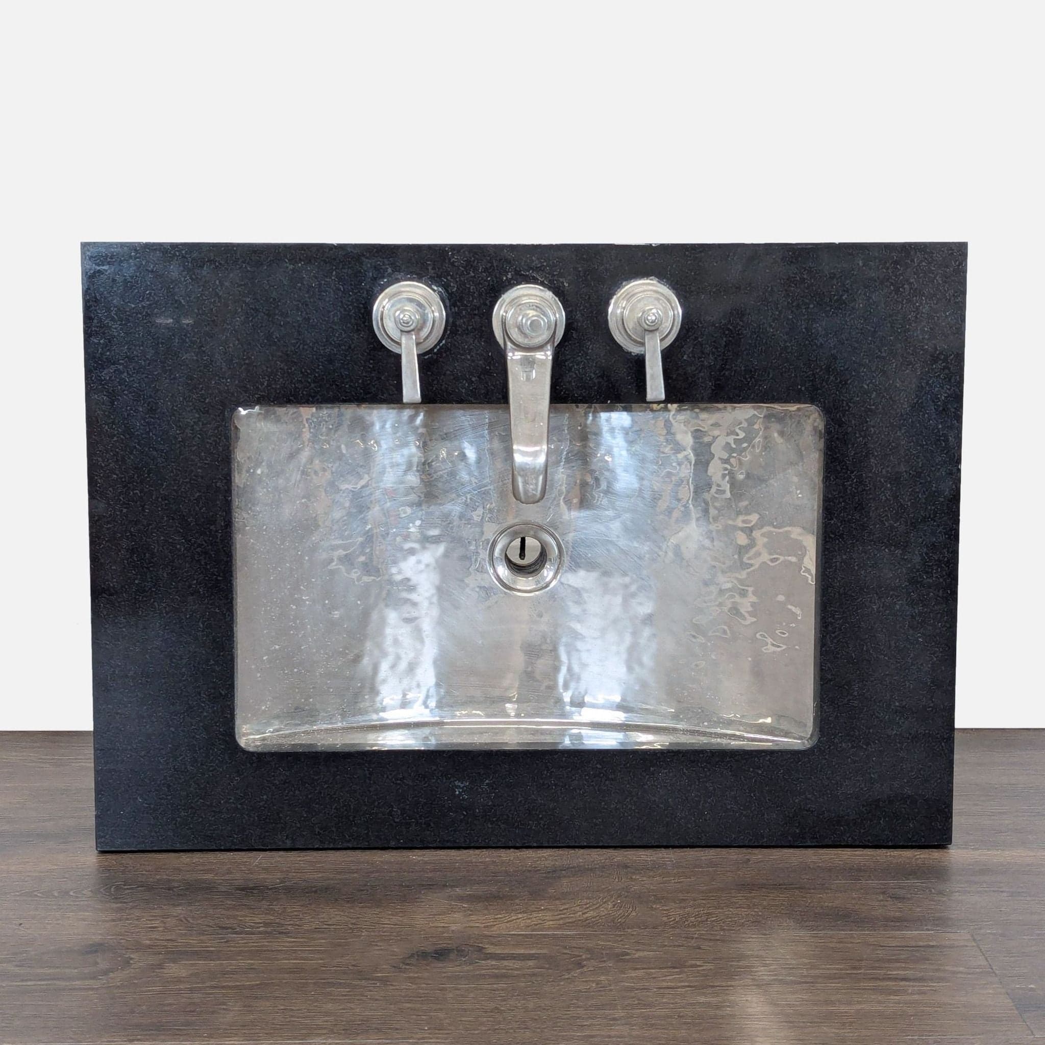 Waterworks Normandy Rectangular Hammered Nickel, Drop-In/Undermount Sink - Image 1
