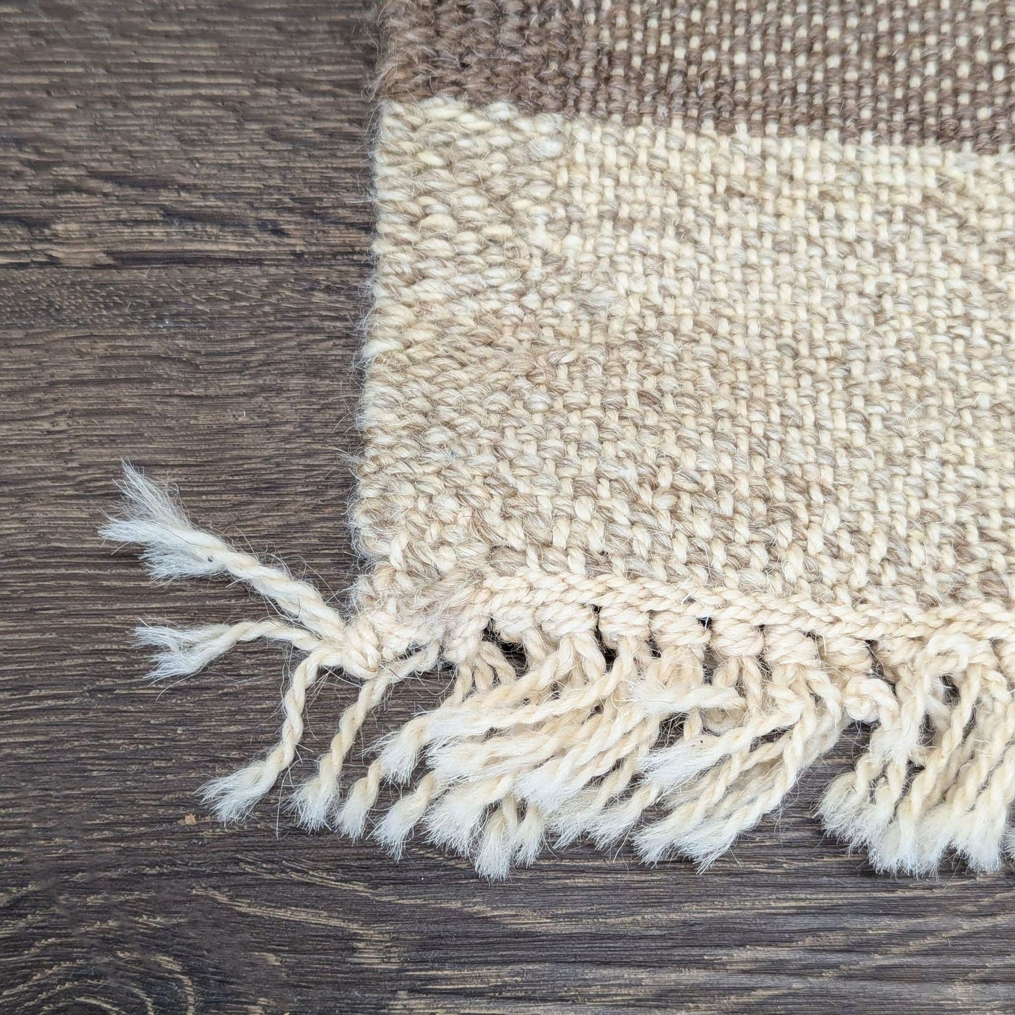 Handmade Turkish Wool Kilim Rug with Animal and Village Motif - Thumbnail 3