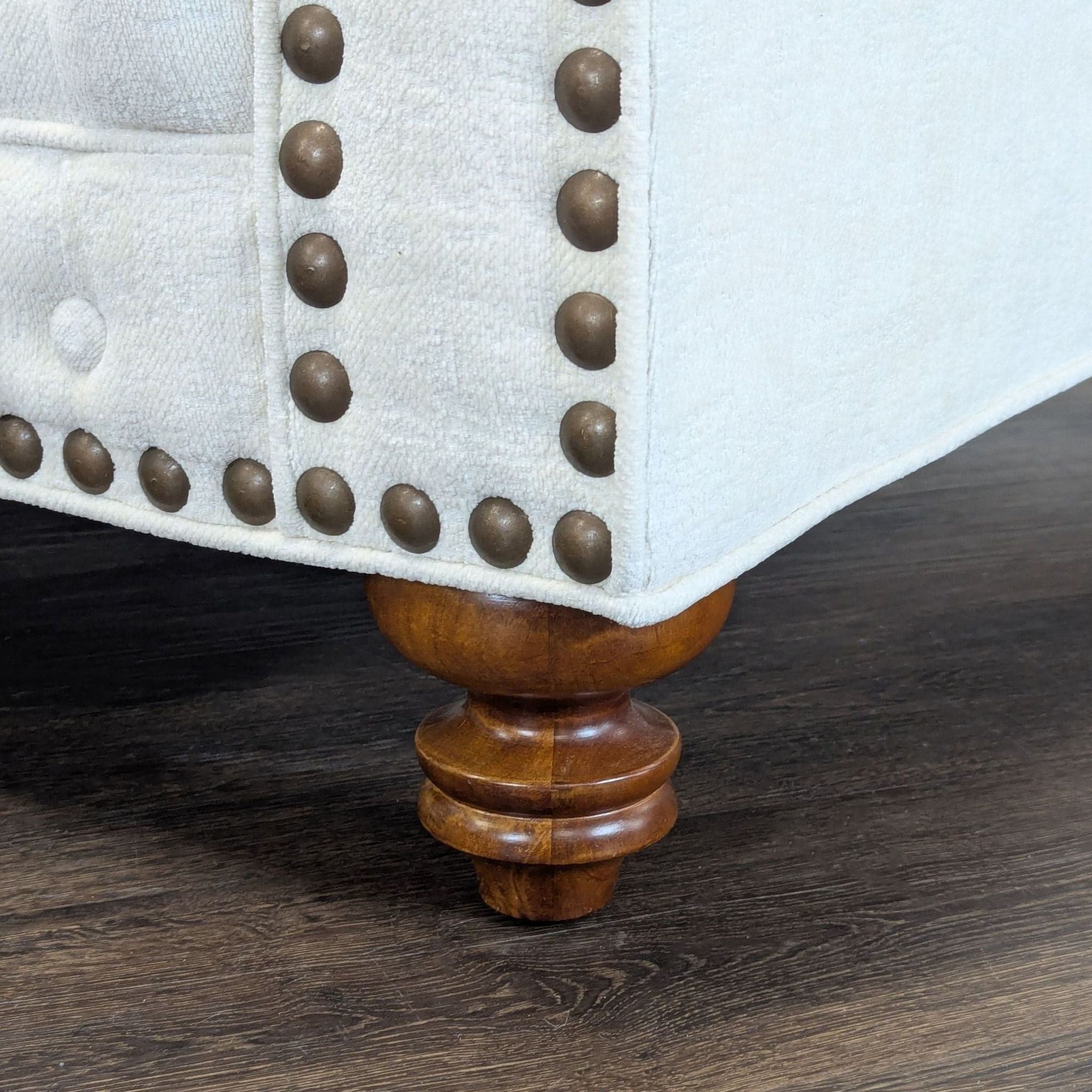 Classic 3-Seat Tufted Chesterfield Sofa with Nailhead Trim - Thumbnail 7