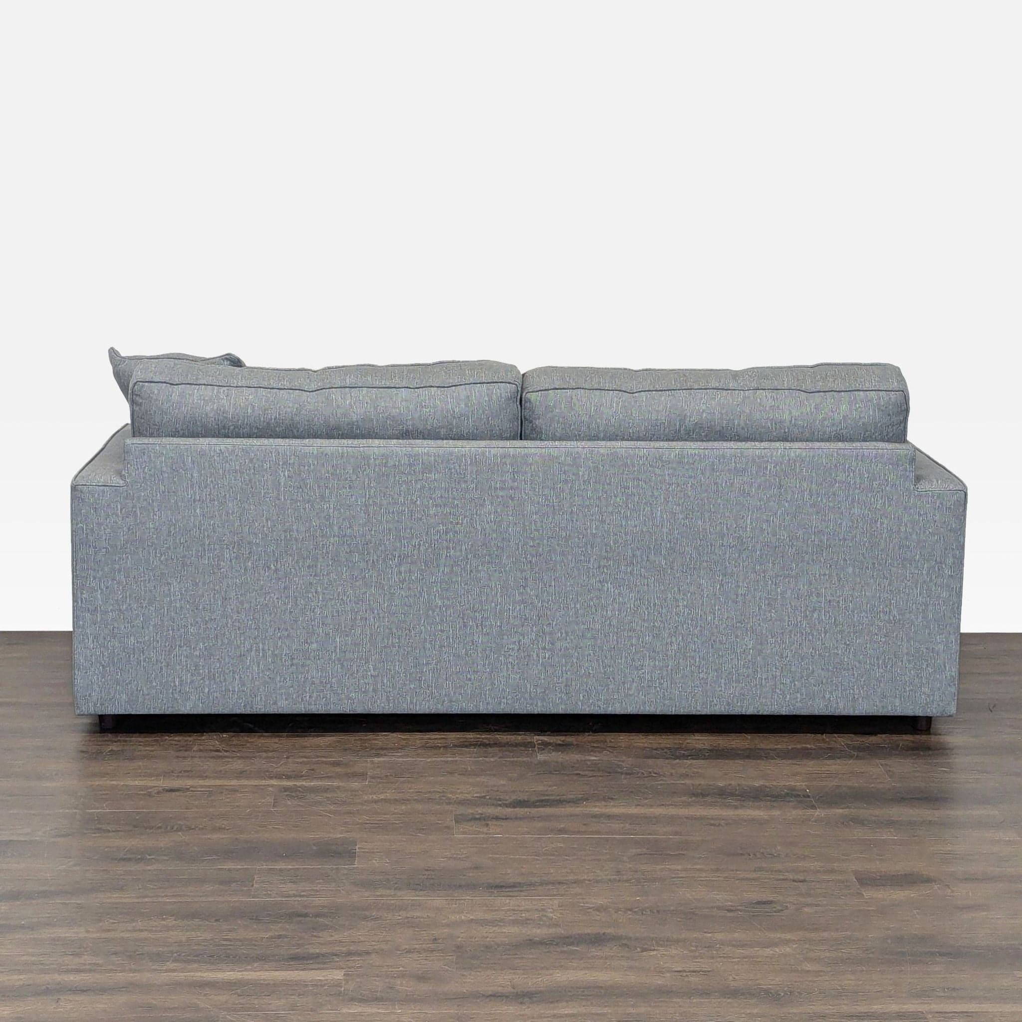 Room & Board 3-Seat Modern Gray Sofa with Pillow - Thumbnail 4