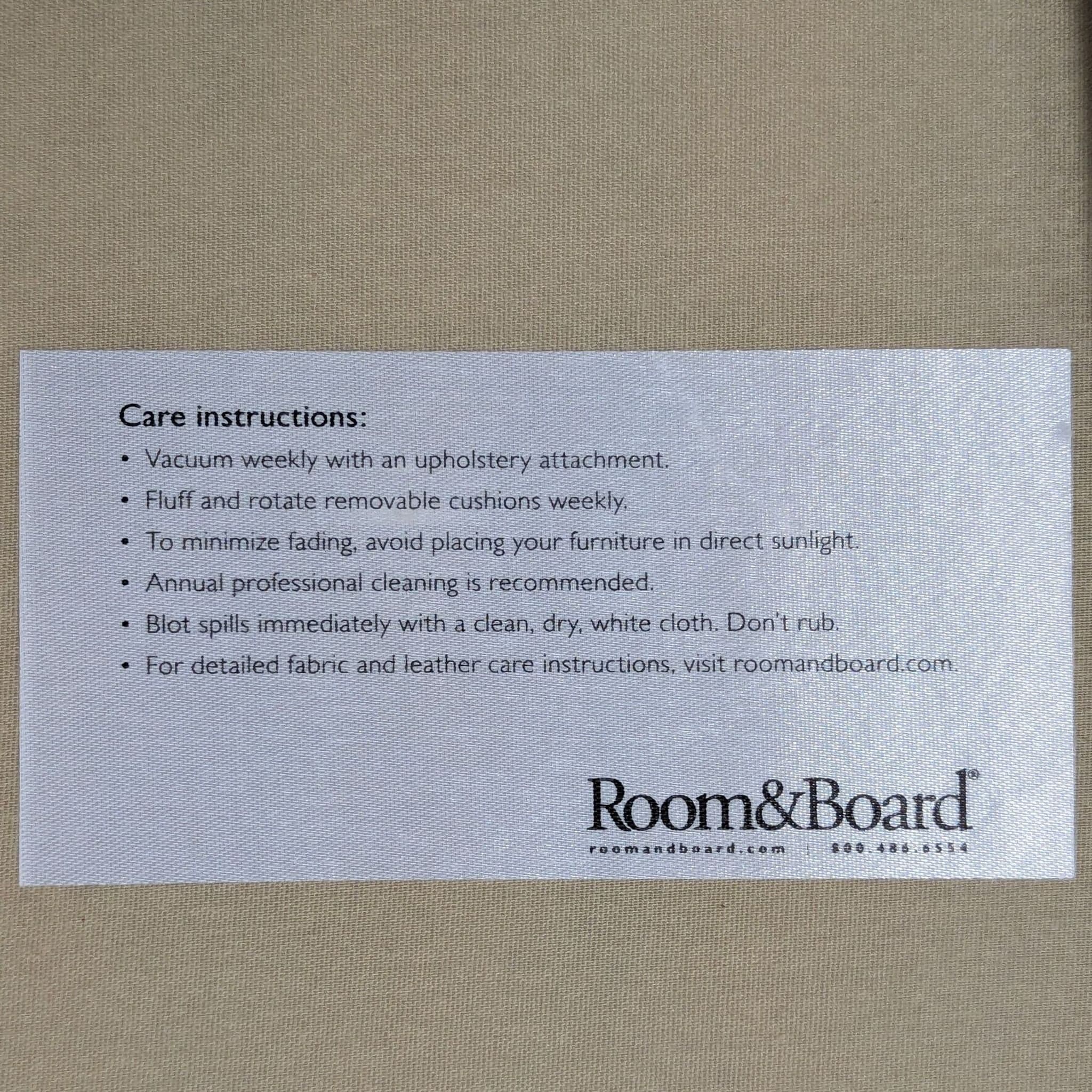 Room & Board 3-Seat Modern Gray Sofa with Pillow - Thumbnail 9