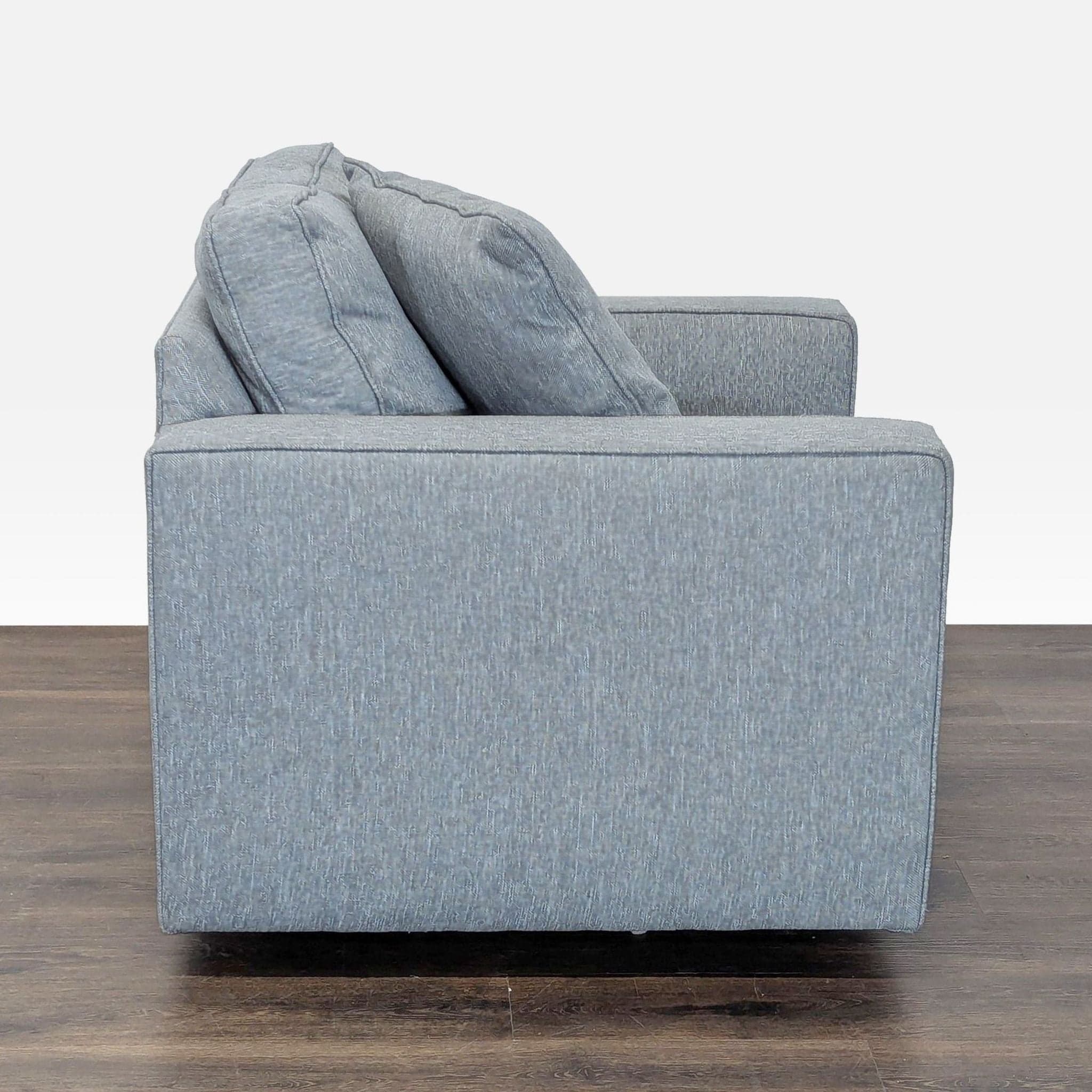 Room & Board Modern Gray Lounge Chair with Cushions - Thumbnail 5