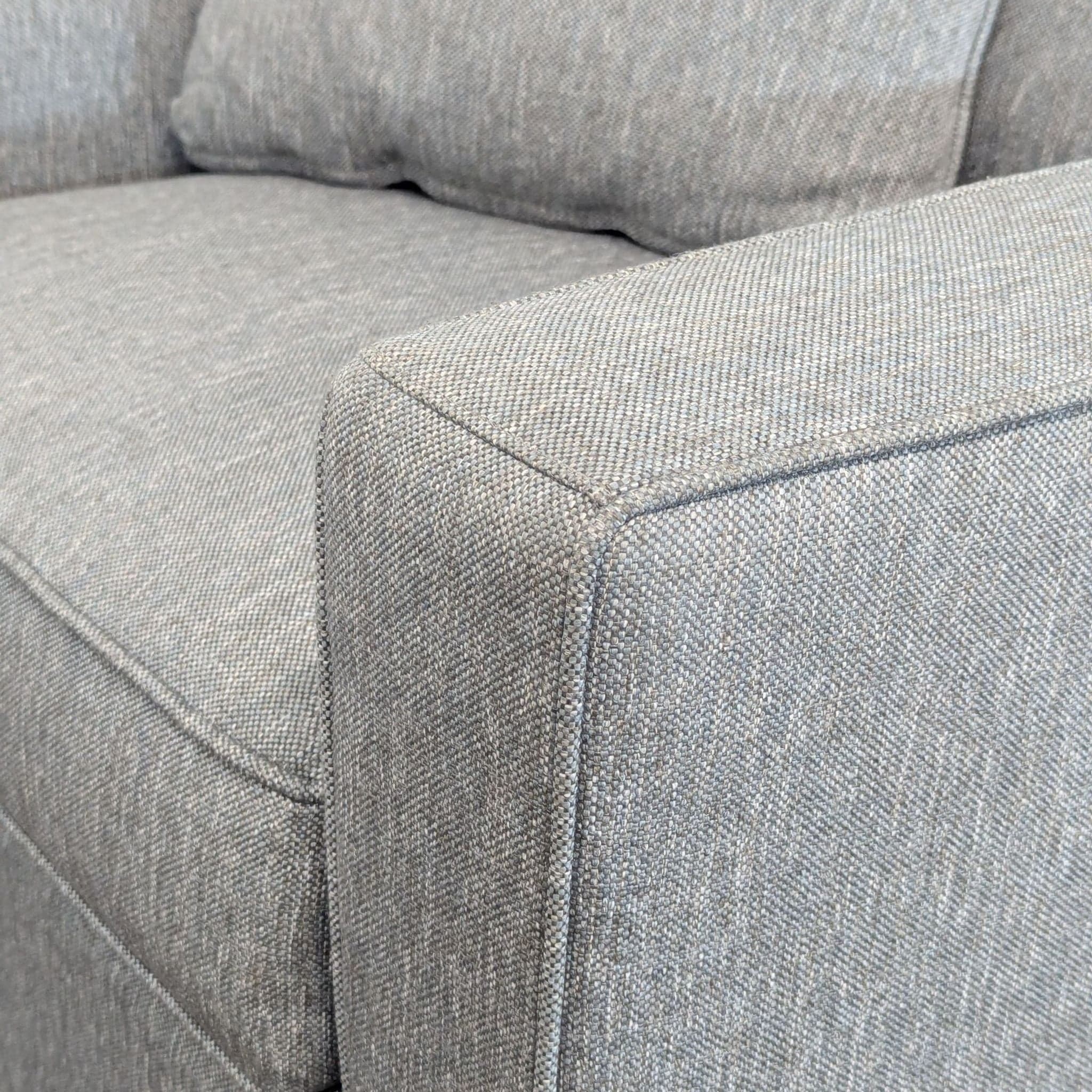 Room & Board Modern Gray Lounge Chair with Cushions - Thumbnail 6