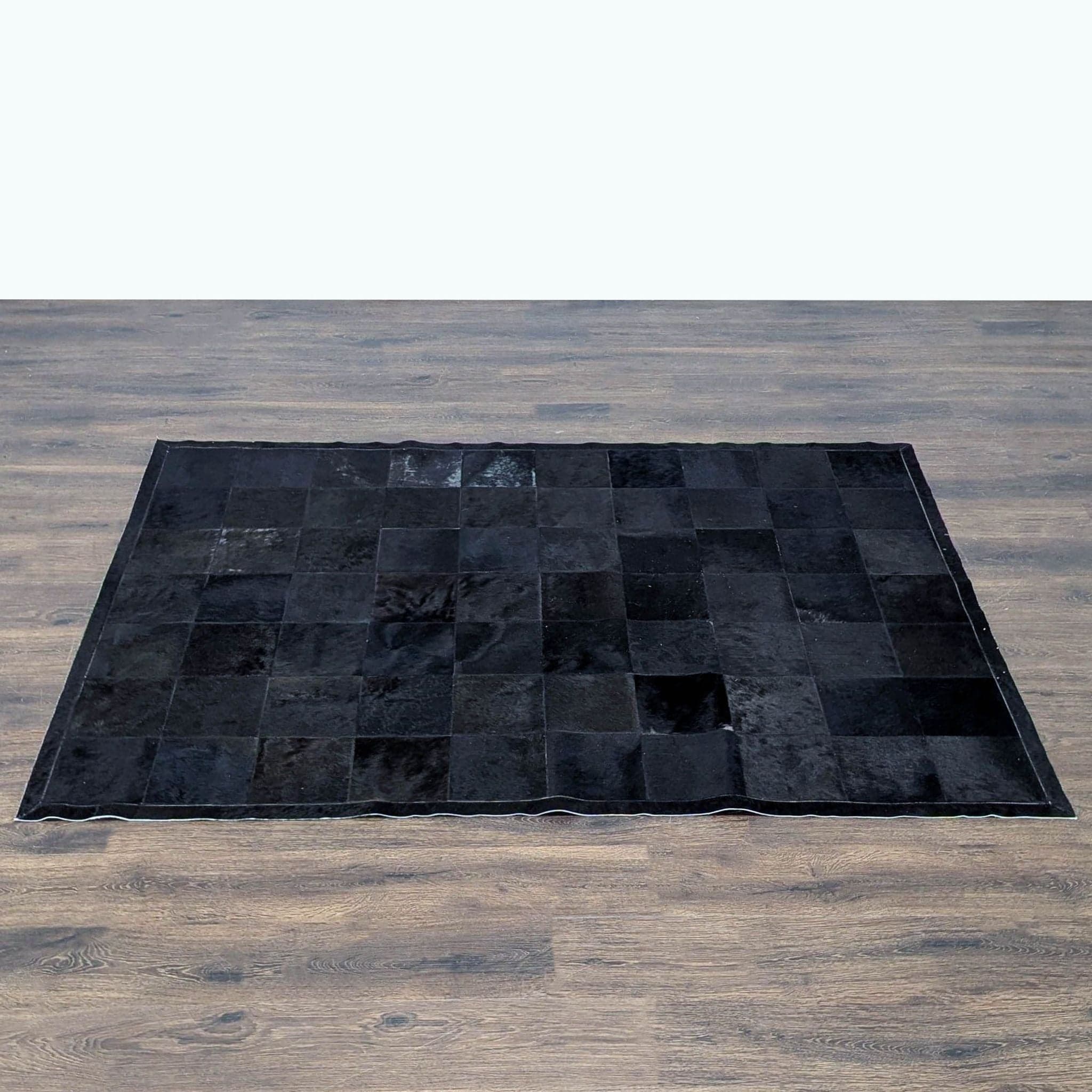 Restoration Hardware 5’ x 7’ Black Patchwork Cowhide Rug - Thumbnail 3
