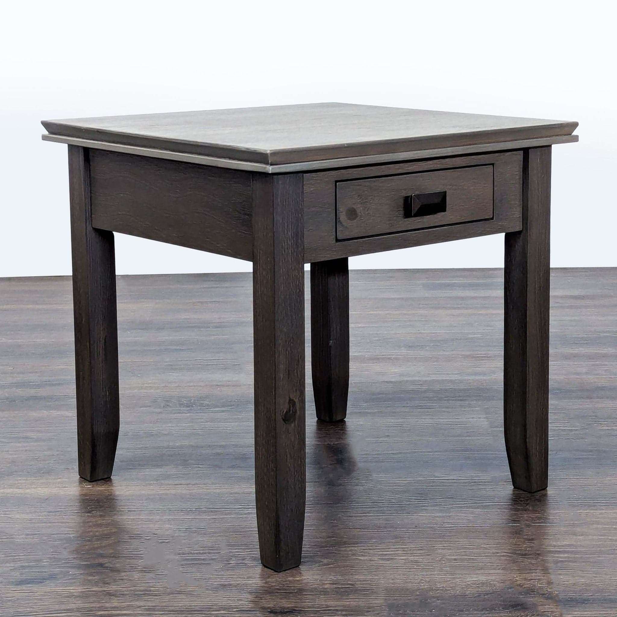 Lark Manor Wood One Drawer End Table - Thumbnail 3