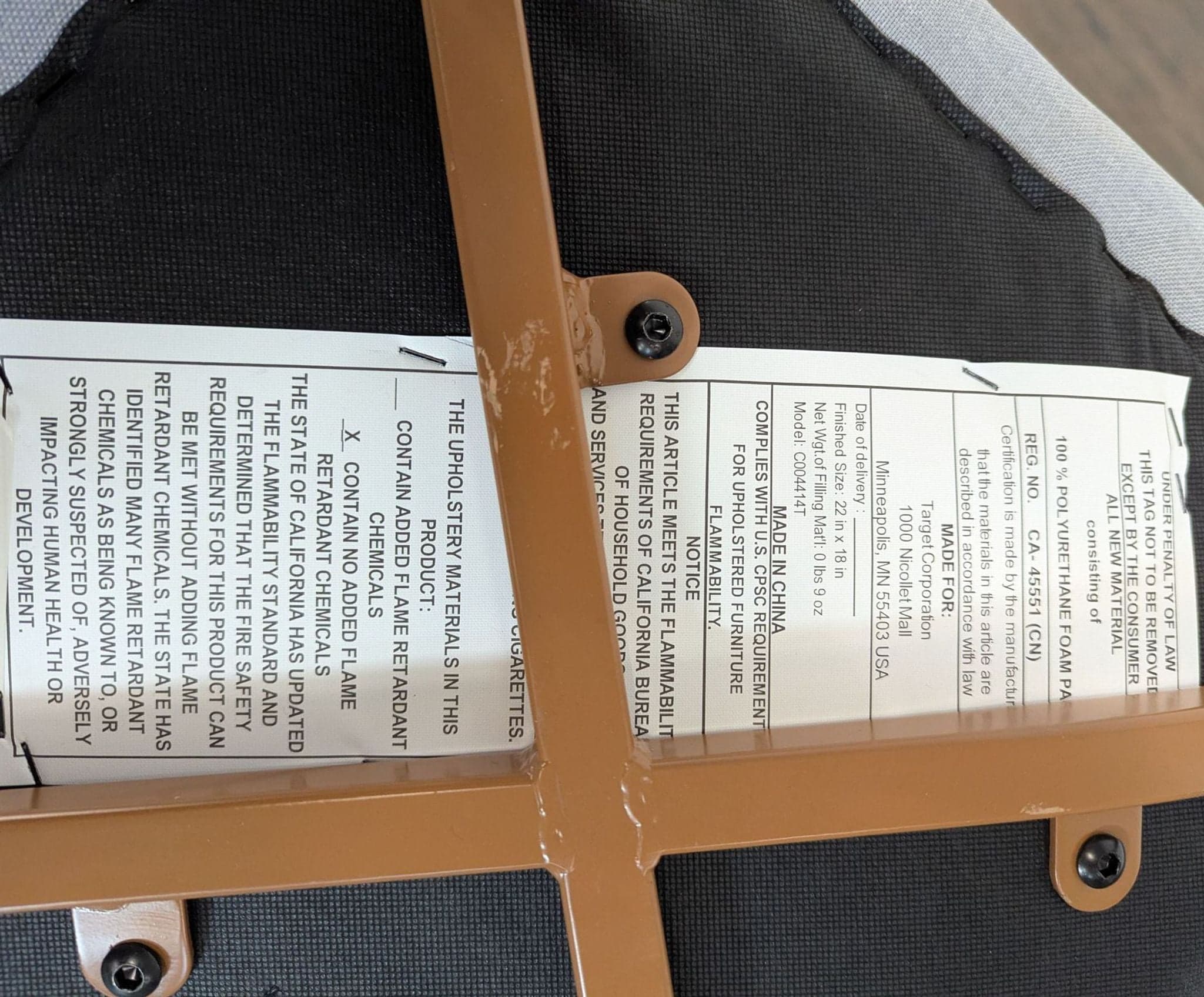 Dorel Home Brandon Dining Chair - Thumbnail 7