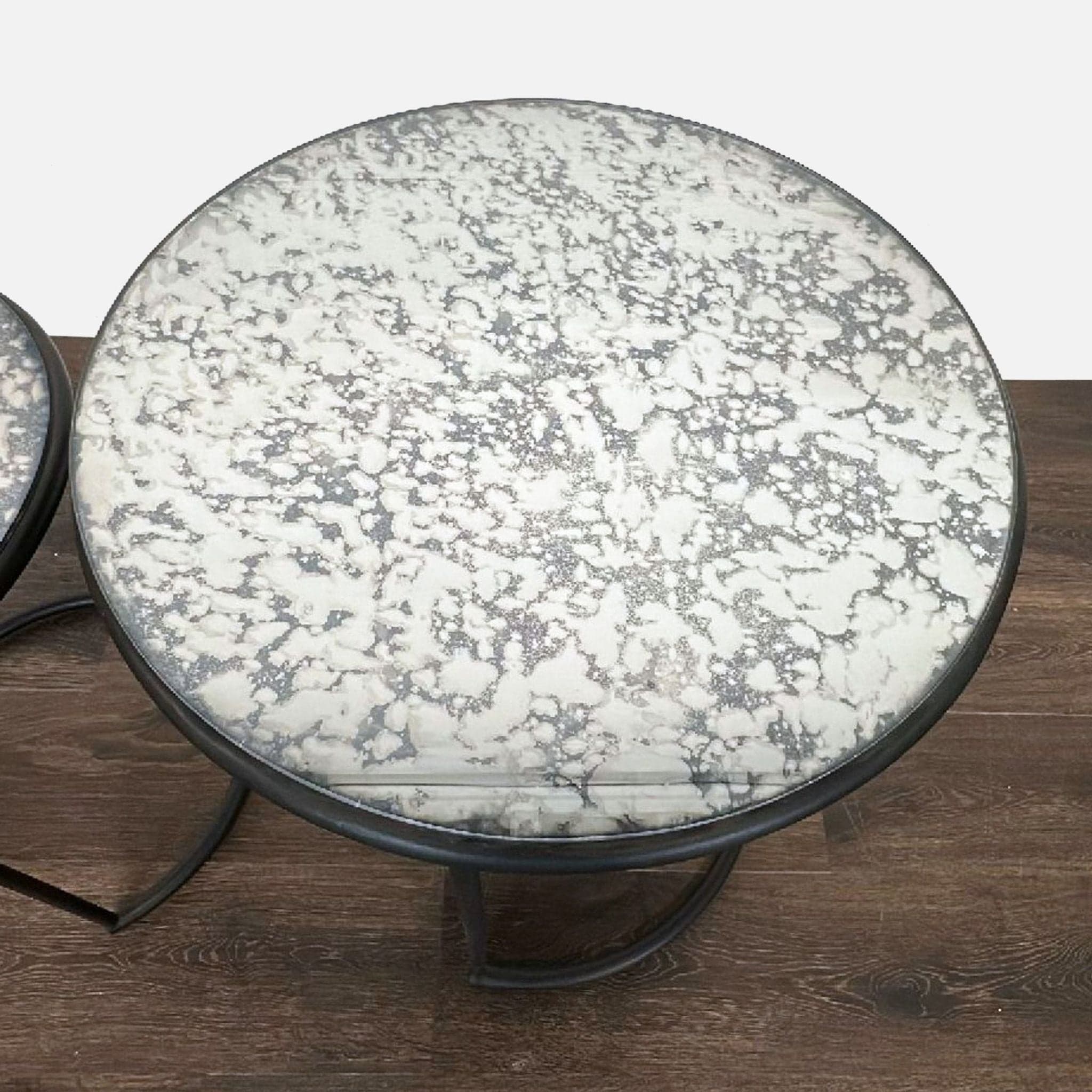 Pottery Barn Mirrored Nesting Tables - Thumbnail 2