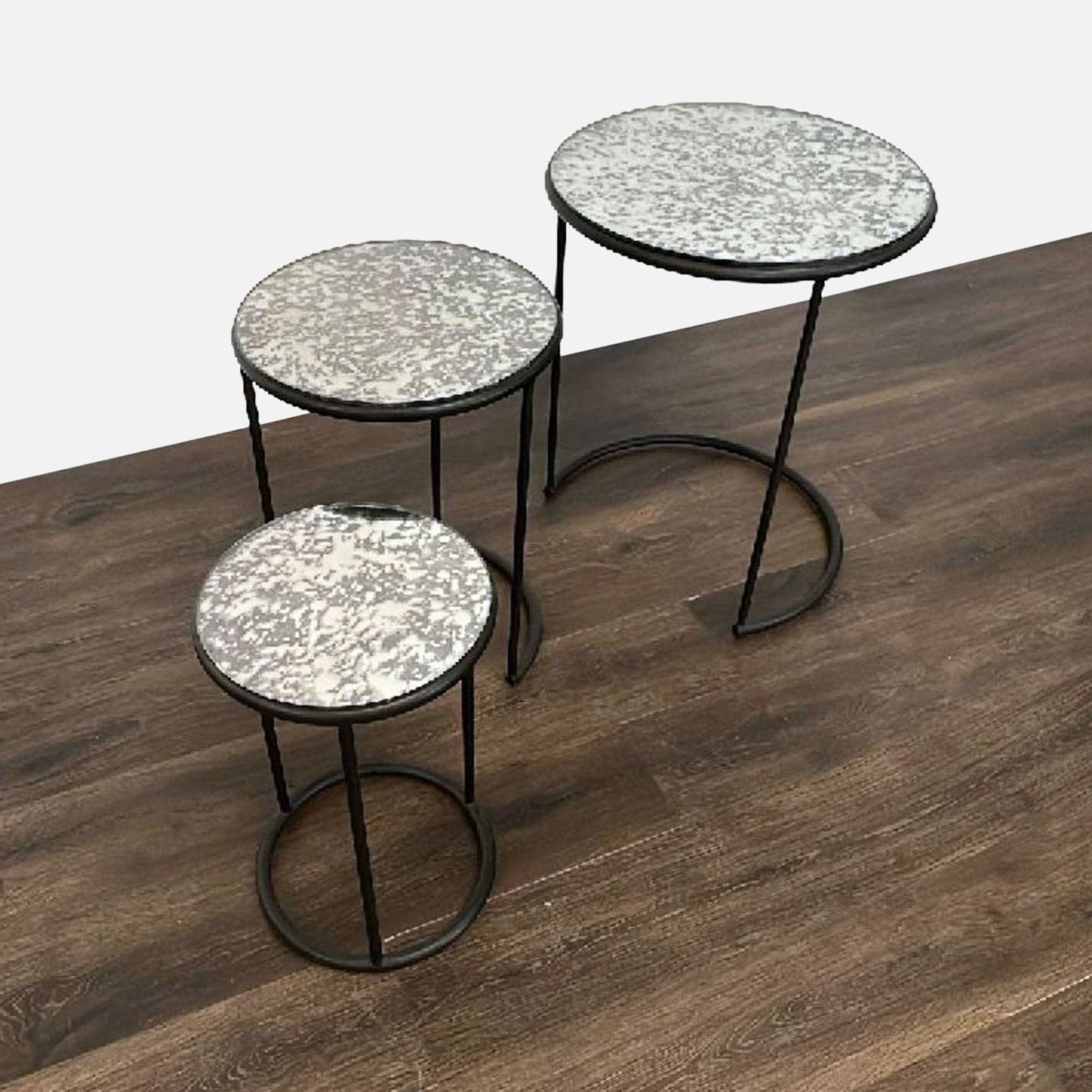 Pottery Barn Mirrored Nesting Tables - Thumbnail 4