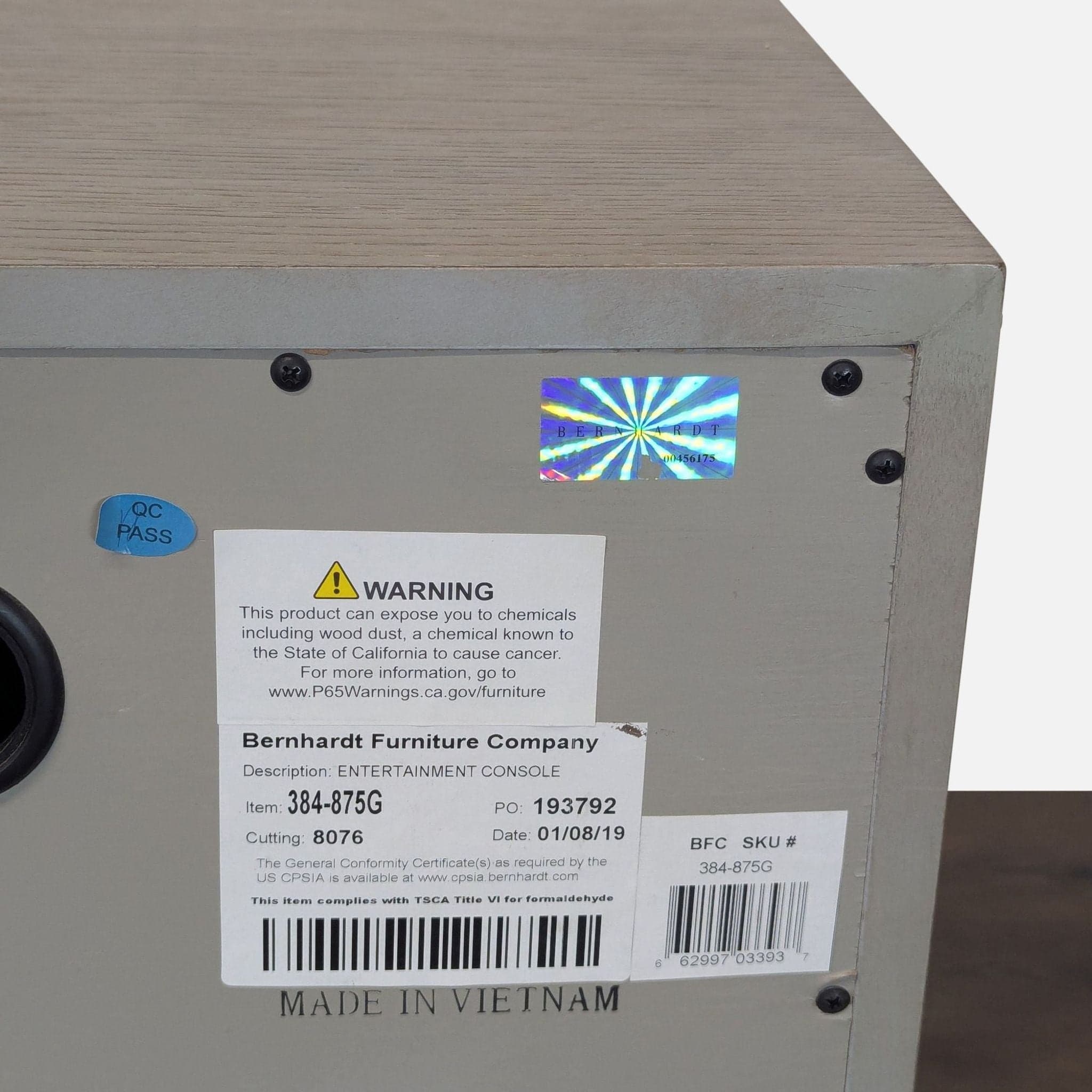 Modern Bernhardt Linea Entertainment Console - Thumbnail 8