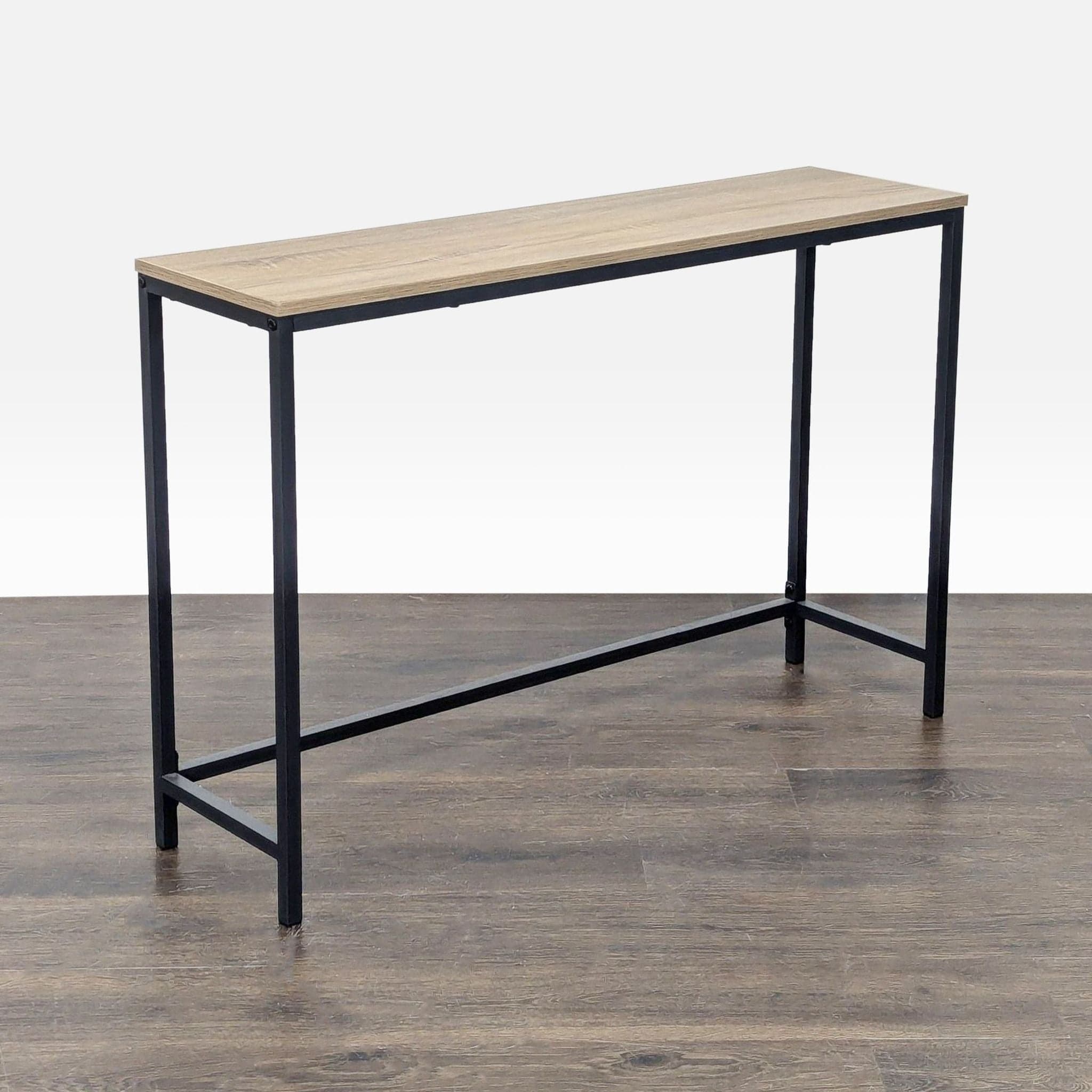 Sauder North Avenue Narrow Metal and Wood Console Table - Thumbnail 2