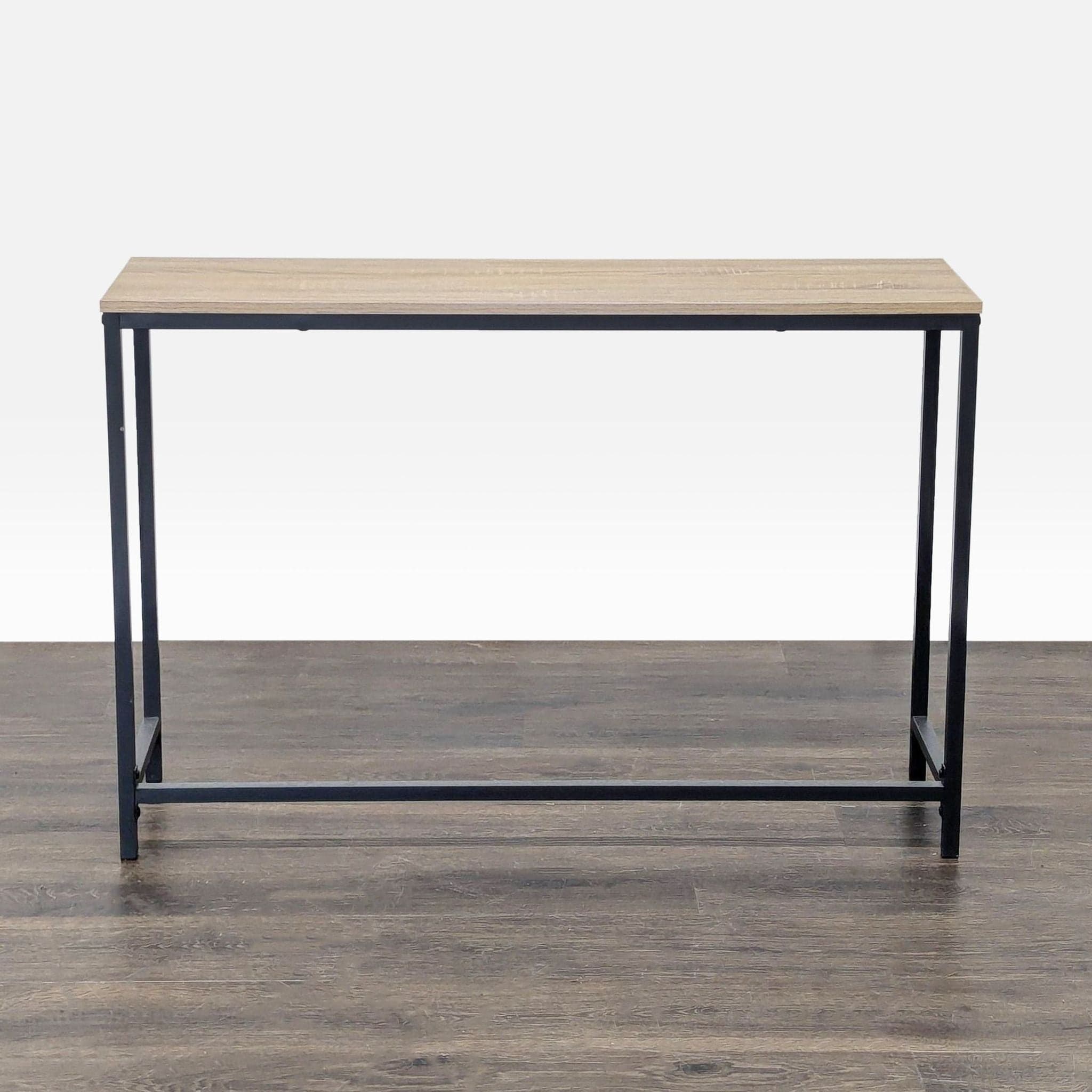 Sauder North Avenue Narrow Metal and Wood Console Table - Thumbnail 4