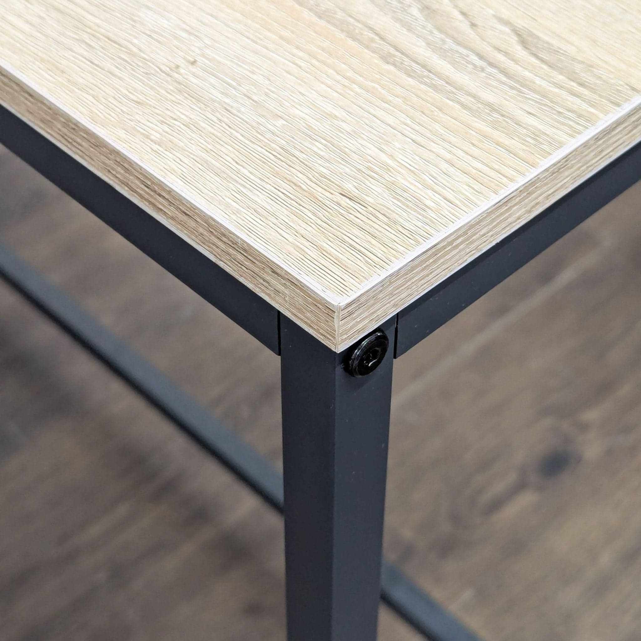 Sauder North Avenue Narrow Metal and Wood Console Table - Thumbnail 5